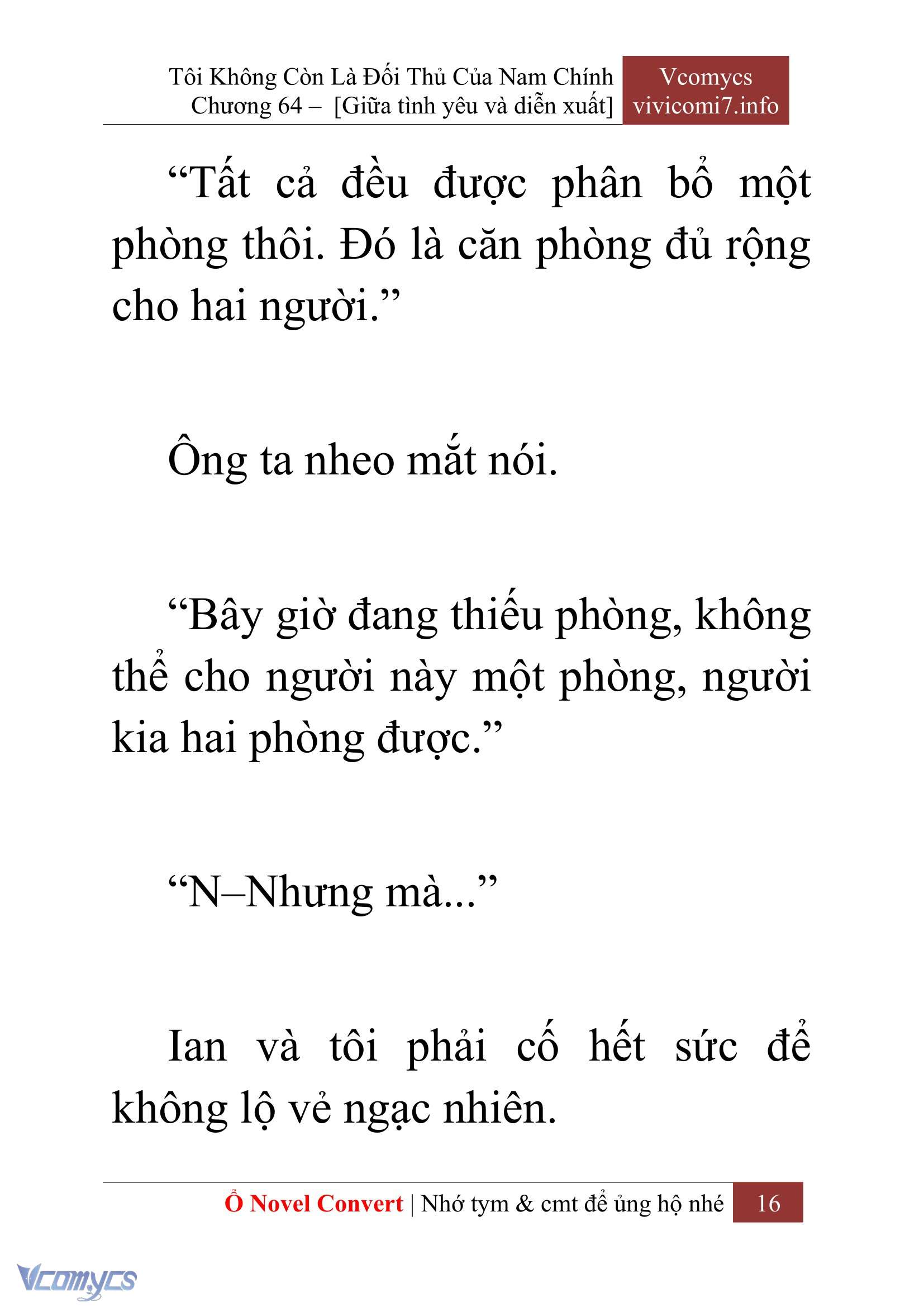 [Novel] Tôi Không Còn Là Đối Thủ Của Nam Chính Chap 64 - Trang 2