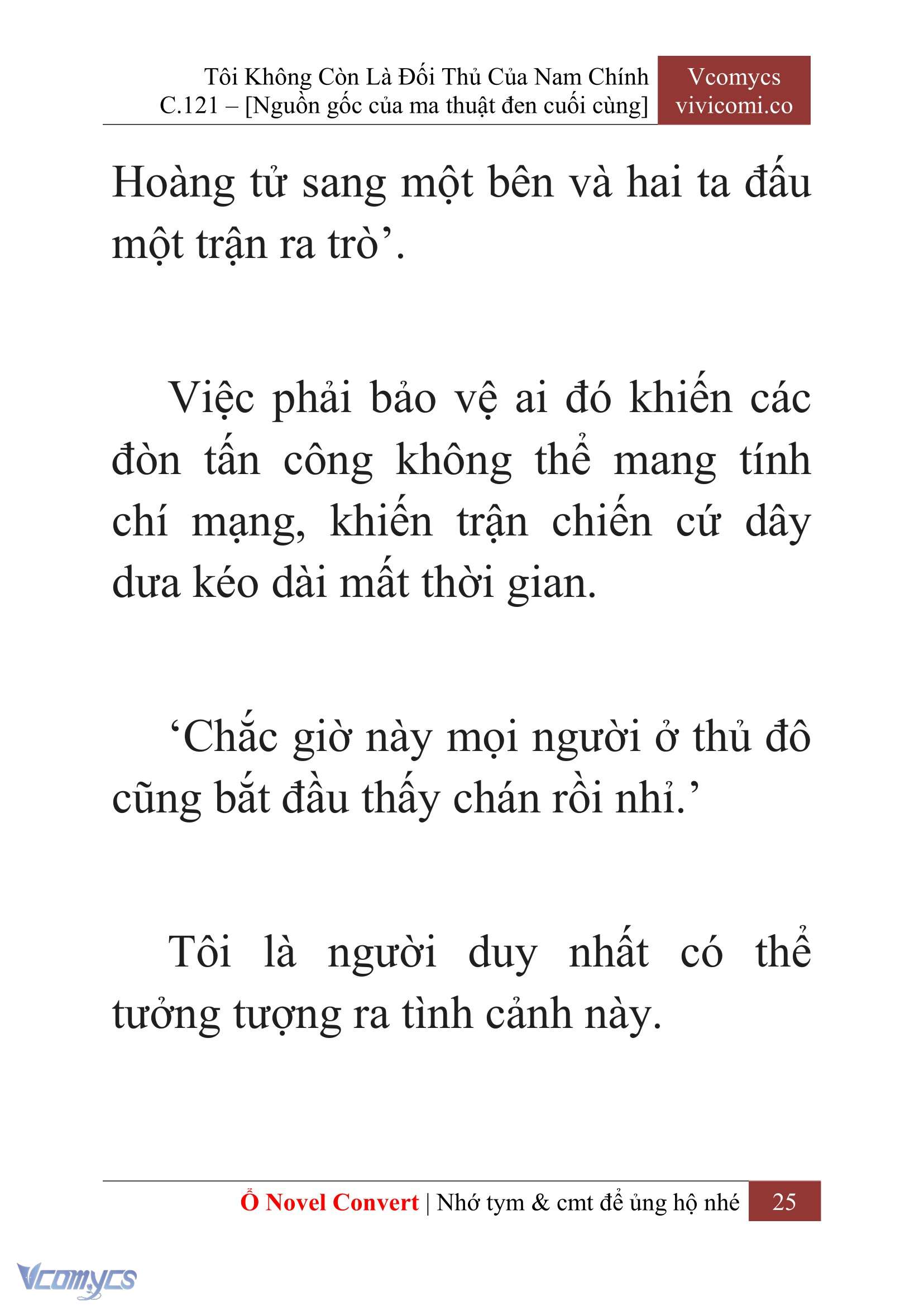 [Novel] Tôi Không Còn Là Đối Thủ Của Nam Chính Chap 121 - Trang 2