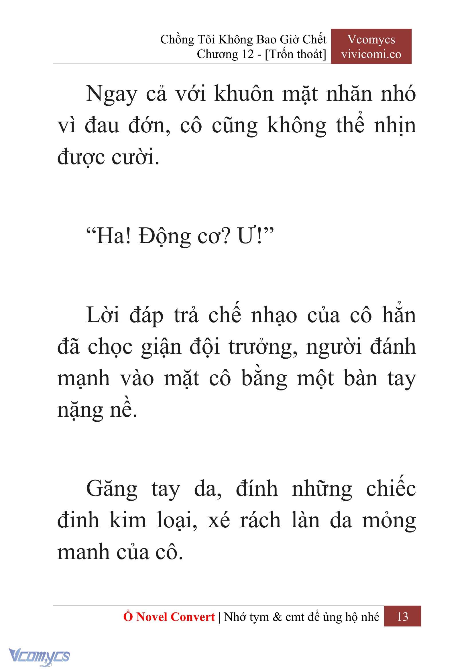 [Novel] Chồng Tôi Không Bao Giờ Chết Chap 12 - Trang 2