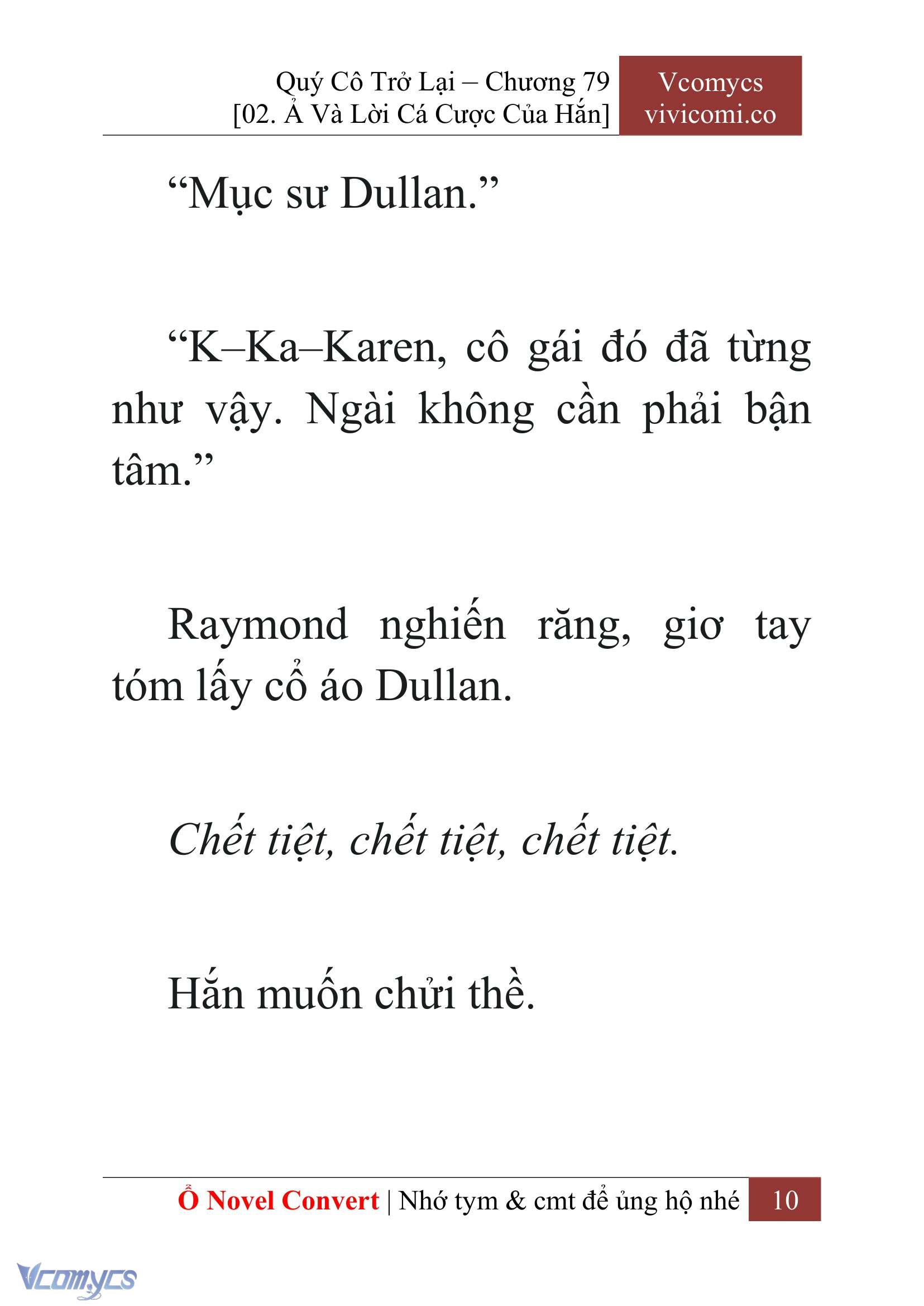 [Novel] Quý Cô Trở Lại Chap 79 - Trang 2