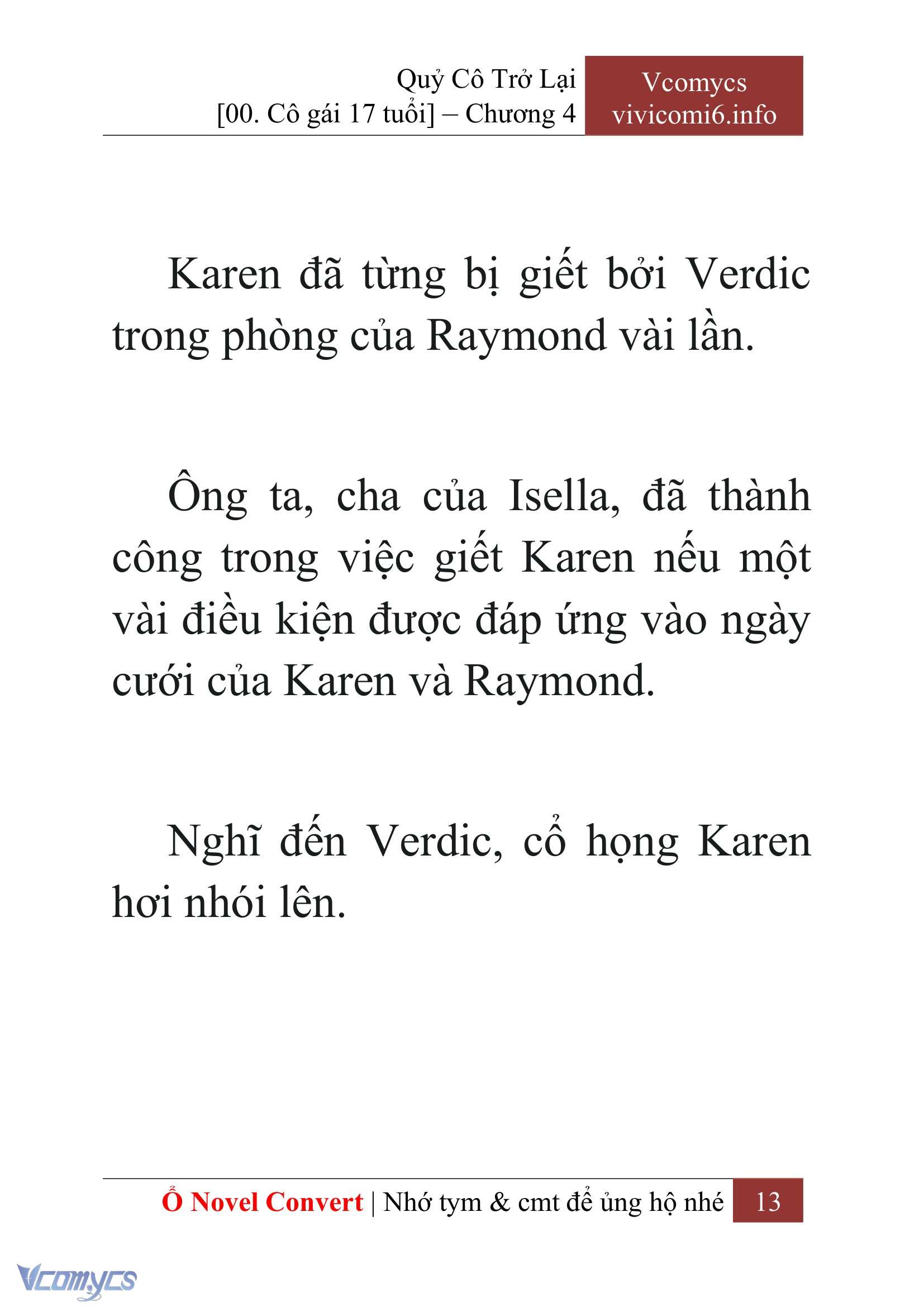 [Novel] Quý Cô Trở Lại Chap 4 - Trang 2