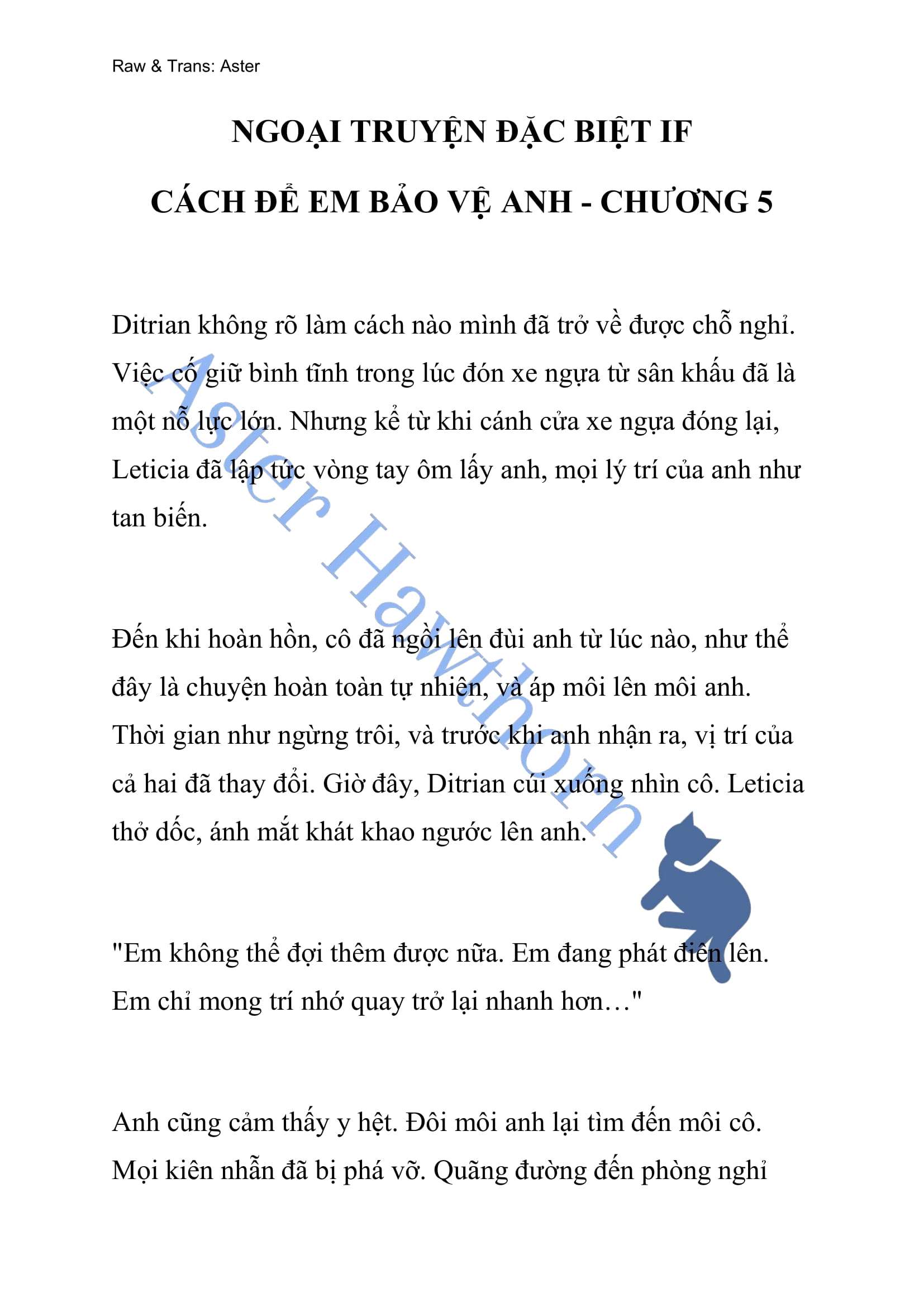 [NOVEL] Ngoại Truyện Cách Để Em Bảo Vệ Anh Chap 97 - Trang 2