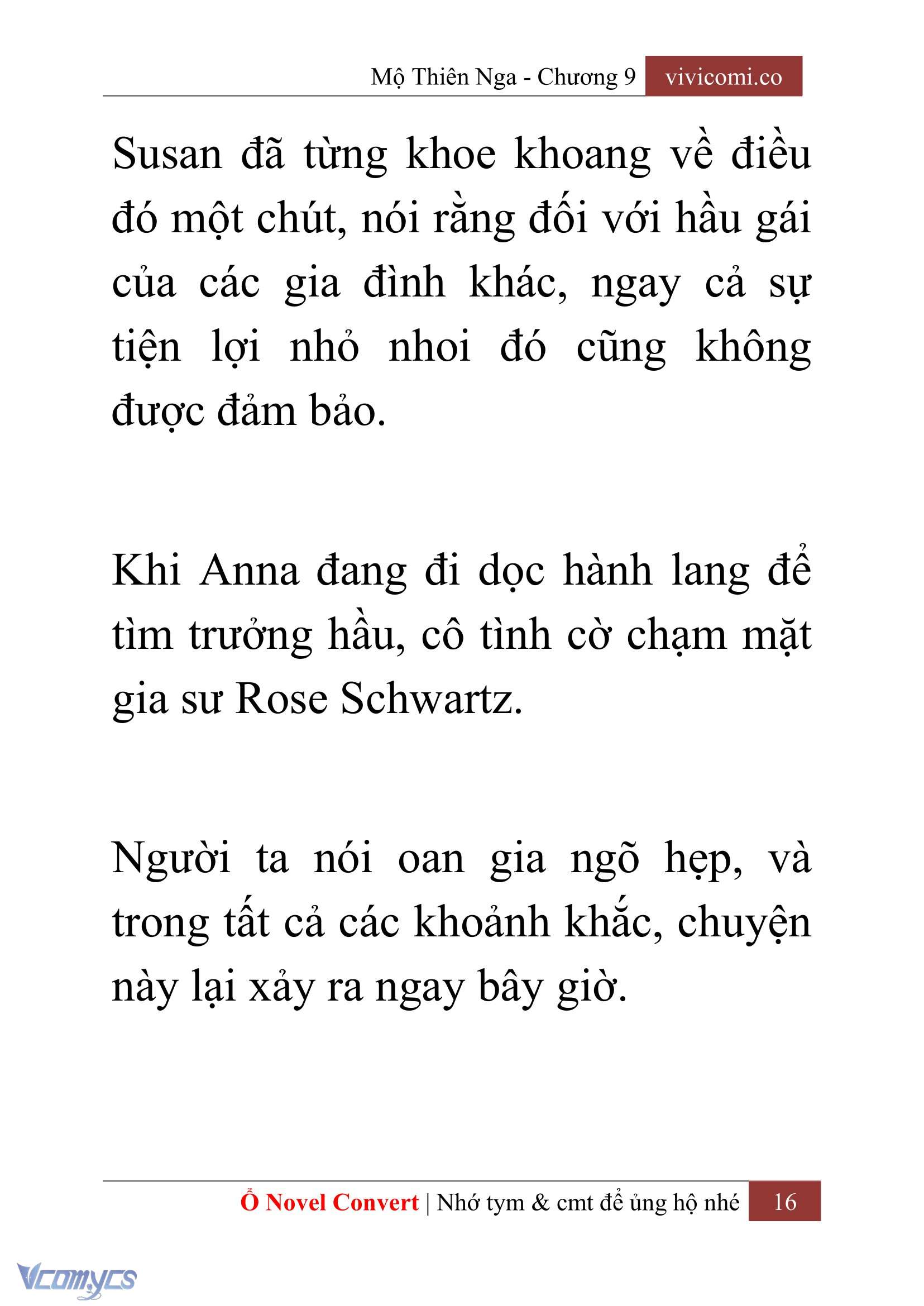 [Novel] Mộ Thiên Nga Chap 9 - Trang 2