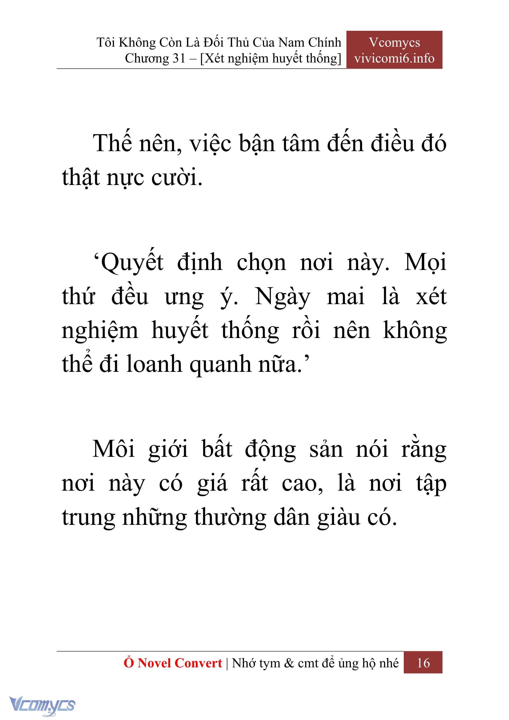 [Novel] Tôi Không Còn Là Đối Thủ Của Nam Chính Chap 31 - Trang 2
