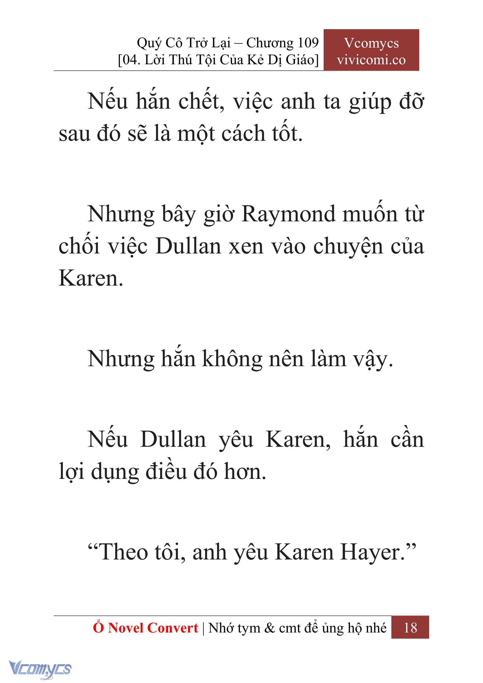 [Novel] Quý Cô Trở Lại Chap 109 - Trang 2