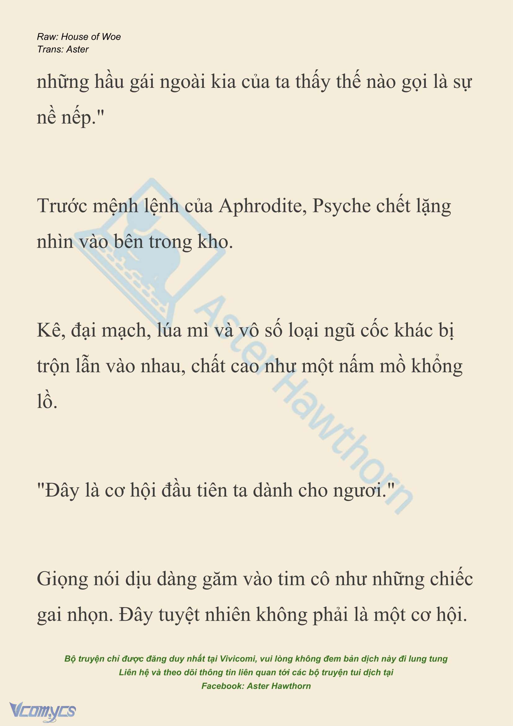 [NOVEL] Dành Cho Các Nữ Thần: Dành cho Psyche Chap 40 - Next 