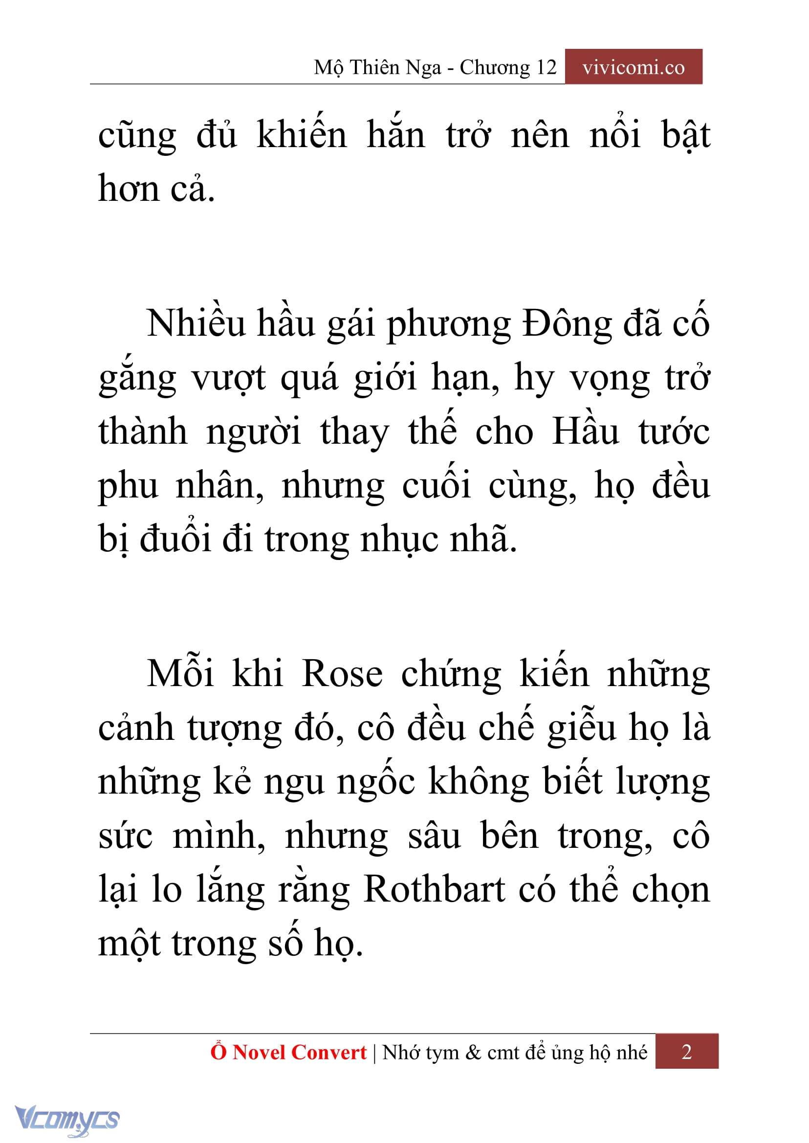 [Novel] Mộ Thiên Nga Chap 12 - Next Chap 13