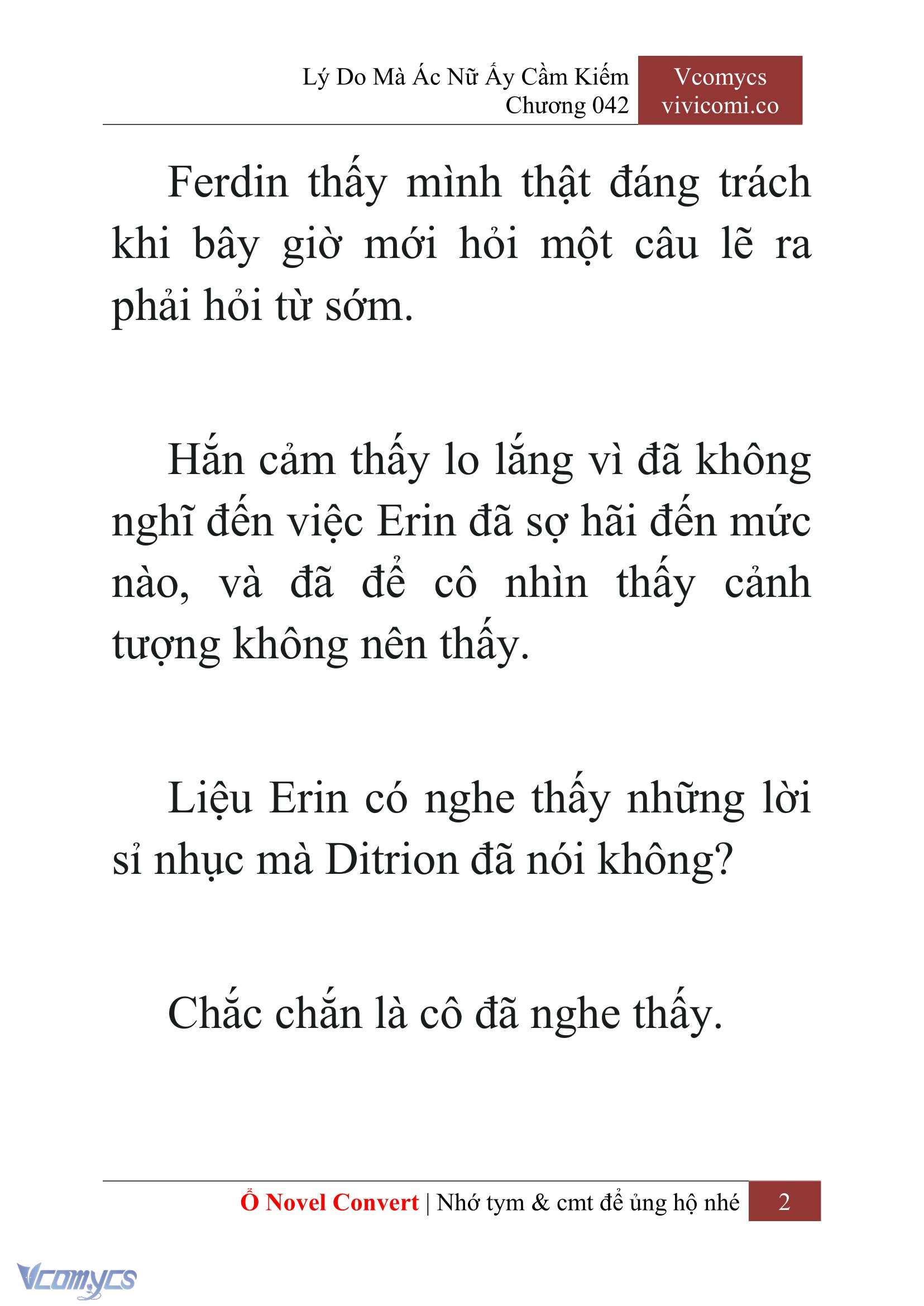 [Novel] Lý Do Mà Ác Nữ Ấy Cầm Kiếm Chap 42 - Trang 2