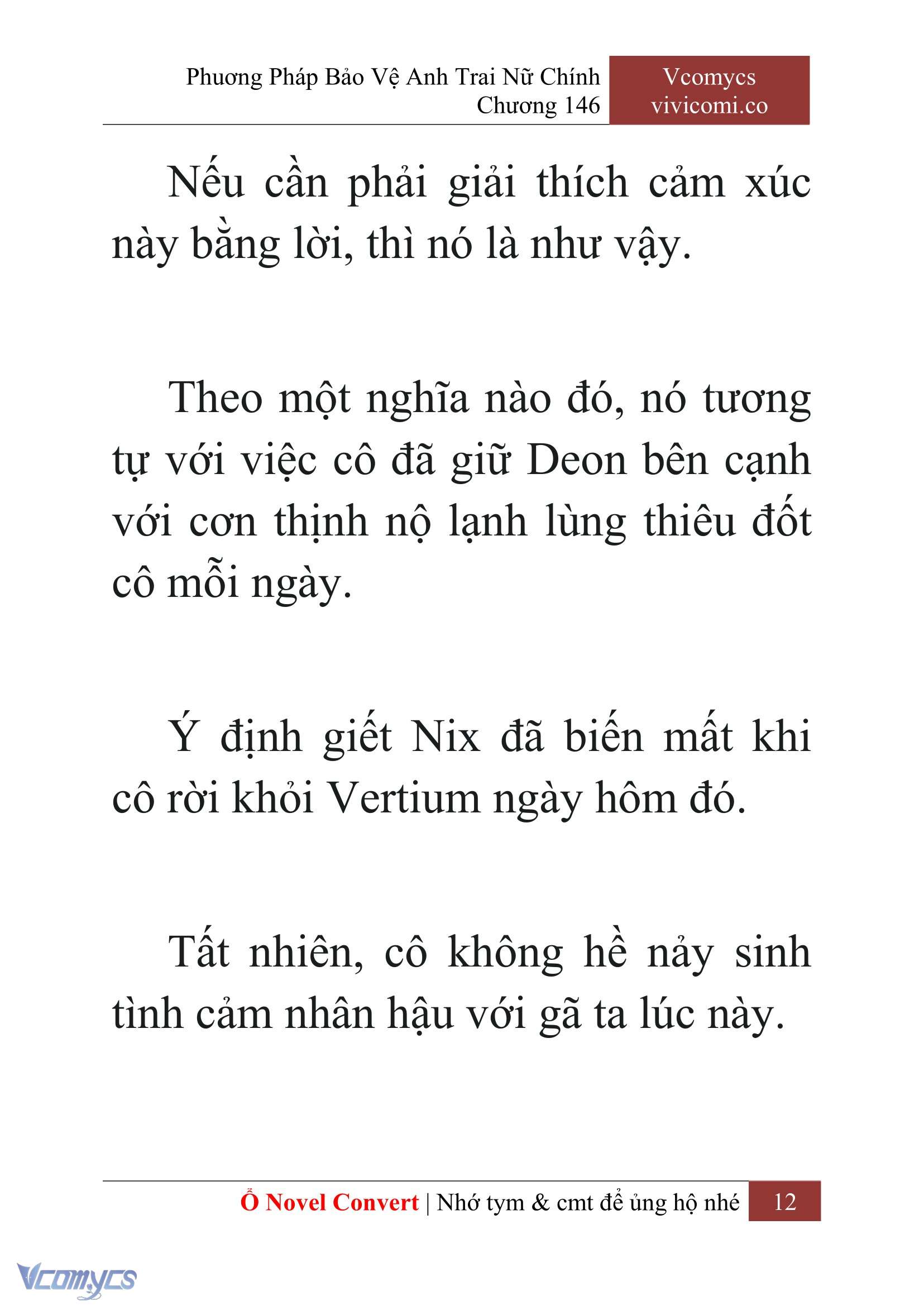 [Novel] Phương Pháp Bảo Vệ Anh Trai Nữ Chính Chap 146 - Trang 2