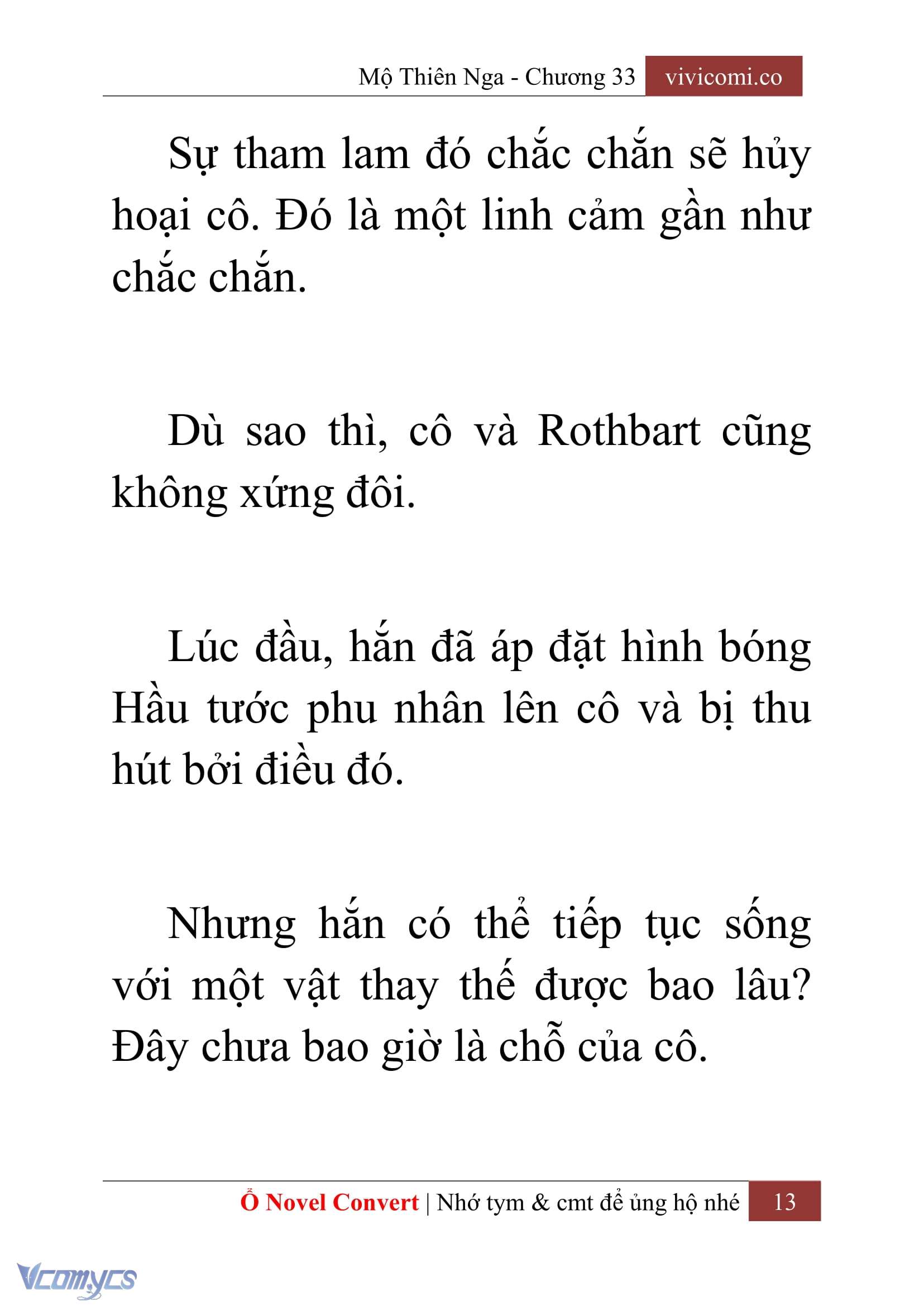 [Novel] Mộ Thiên Nga Chap 33 - Trang 2