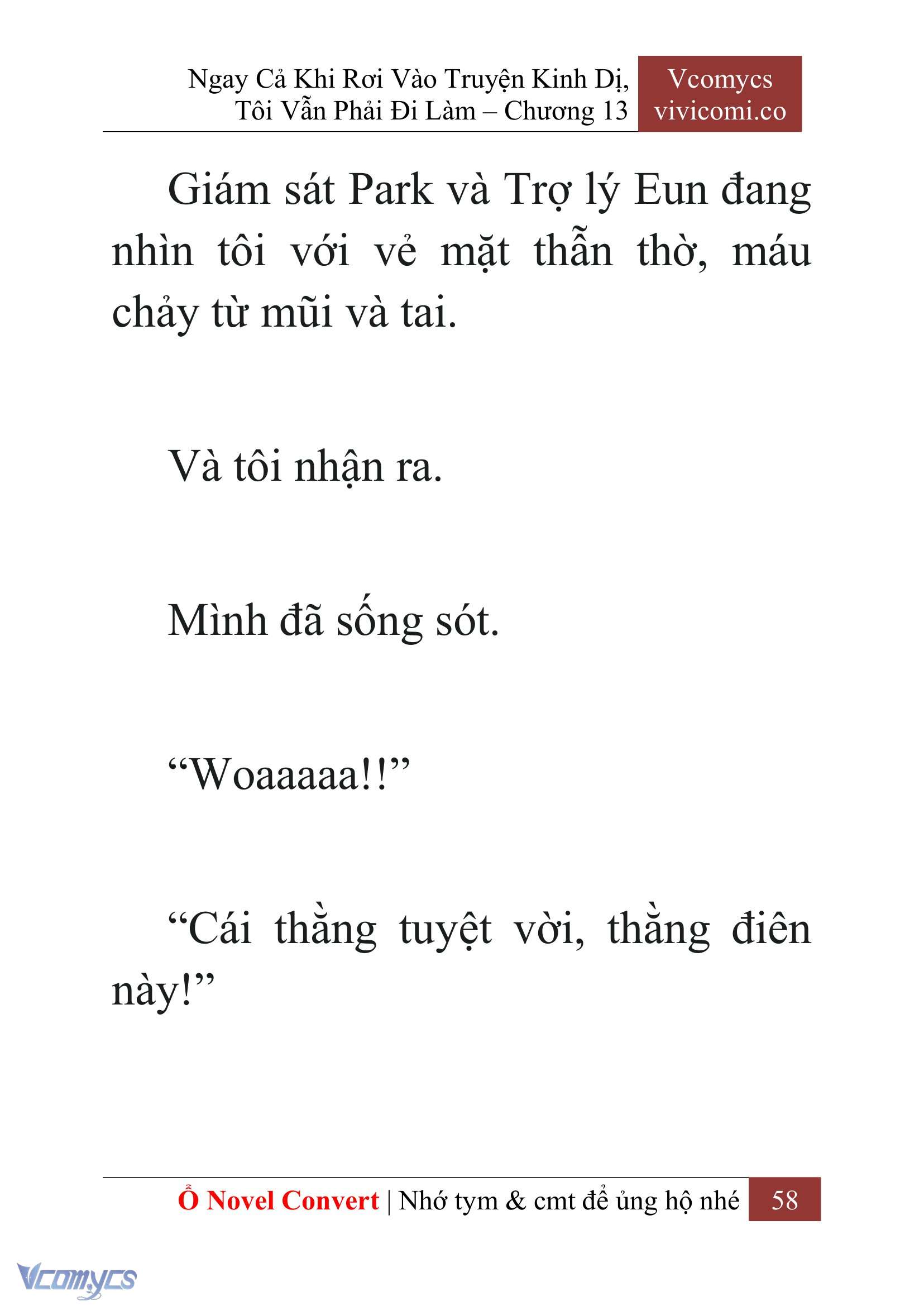 [Novel] Ngay Cả Khi Rơi Vào Truyện Kinh Dị, Tôi Vẫn Phải Đi Làm Chap 13 - Trang 2