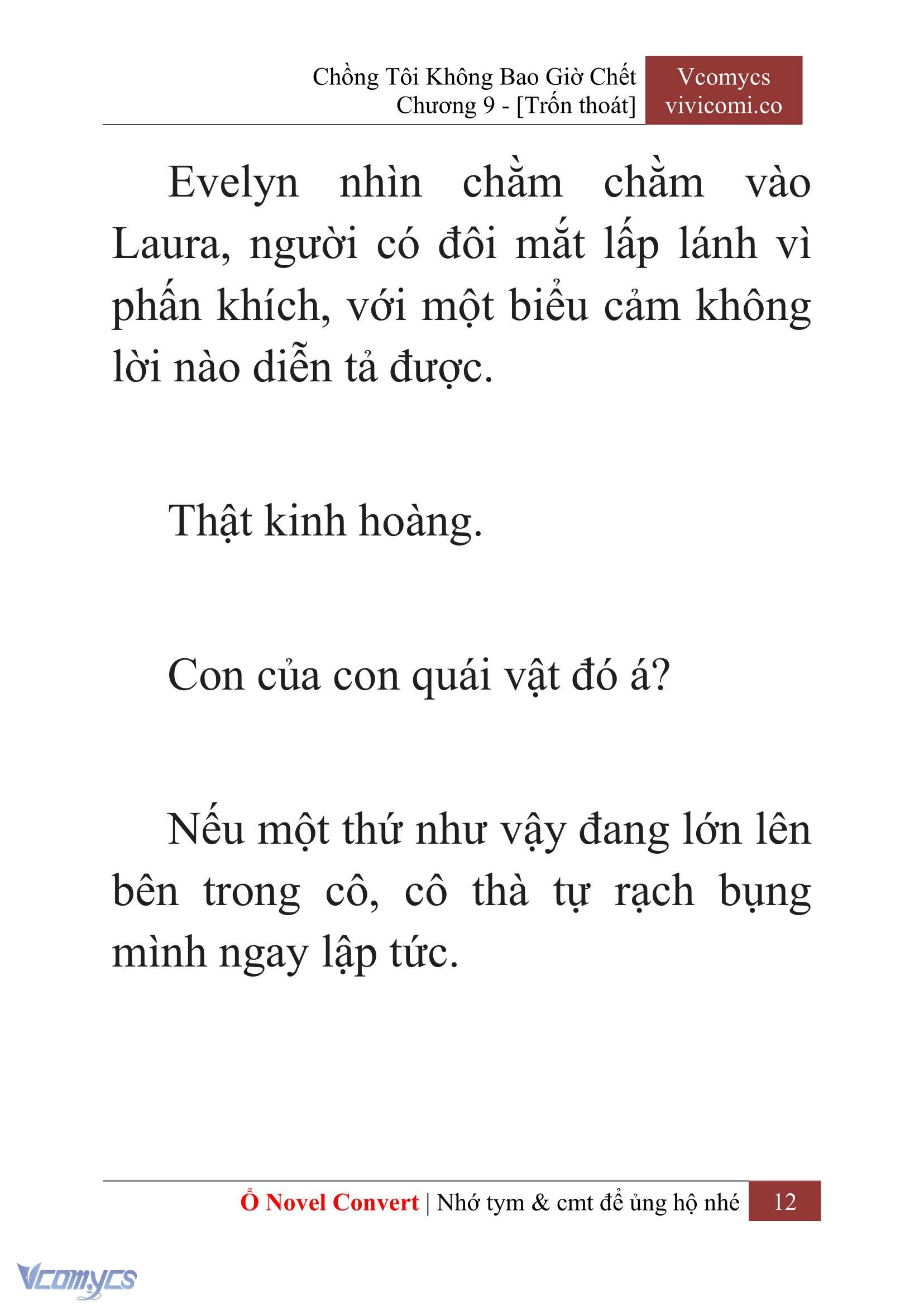 [Novel] Chồng Tôi Không Bao Giờ Chết Chap 9 - Trang 2