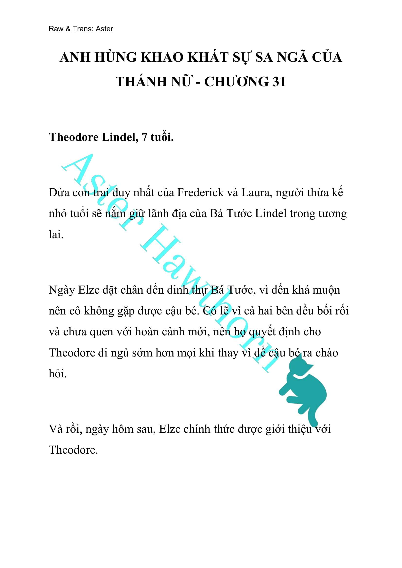 [NOVEL] Anh Hùng Khao Khát Sự Sa Ngã Của Thánh Nữ Chap 31 - Trang 2