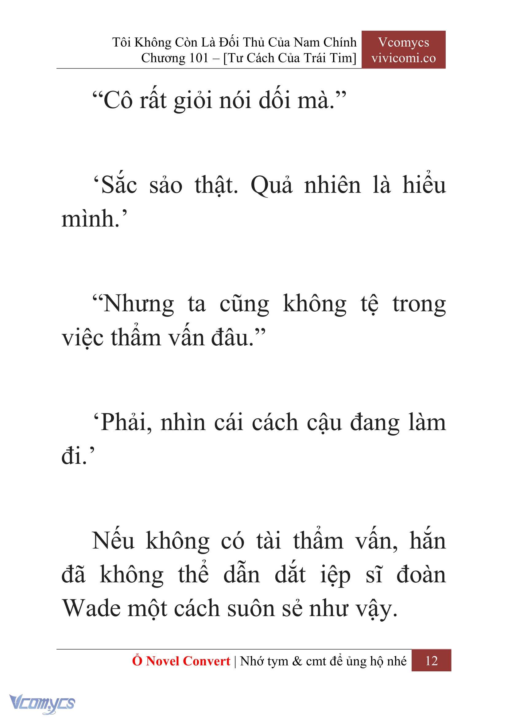 [Novel] Tôi Không Còn Là Đối Thủ Của Nam Chính Chap 101 - Trang 2