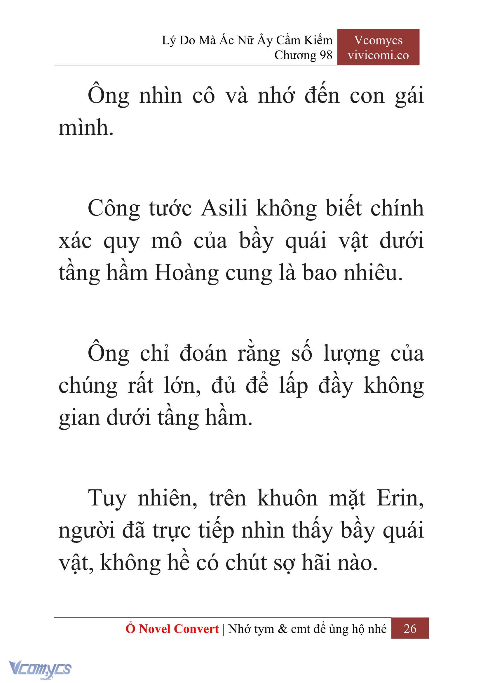 [Novel] Lý Do Mà Ác Nữ Ấy Cầm Kiếm Chap 98 - Trang 2