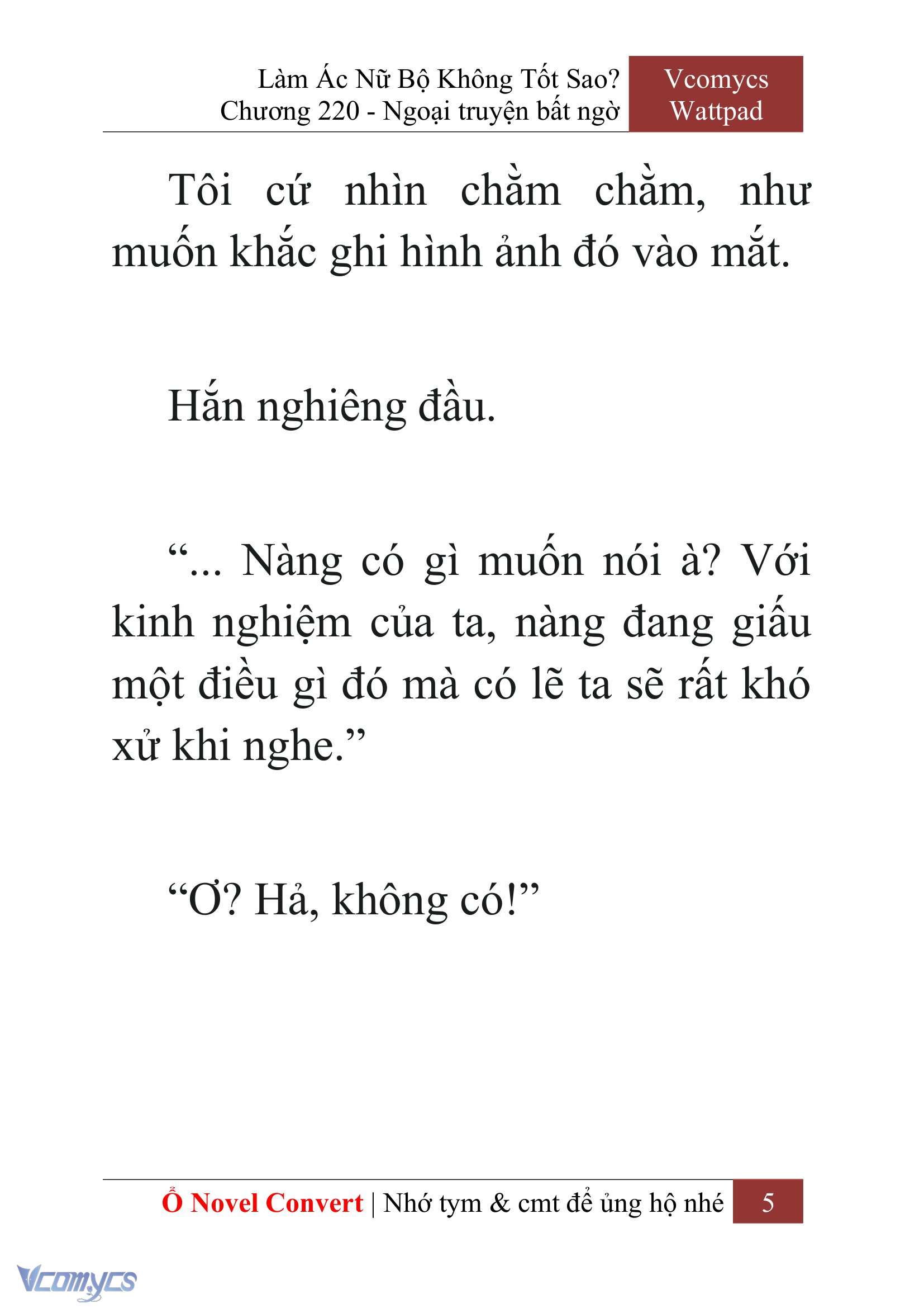 [Novel] Làm Ác Nữ Bộ Không Tốt Sao? Chap 220 - Trang 2