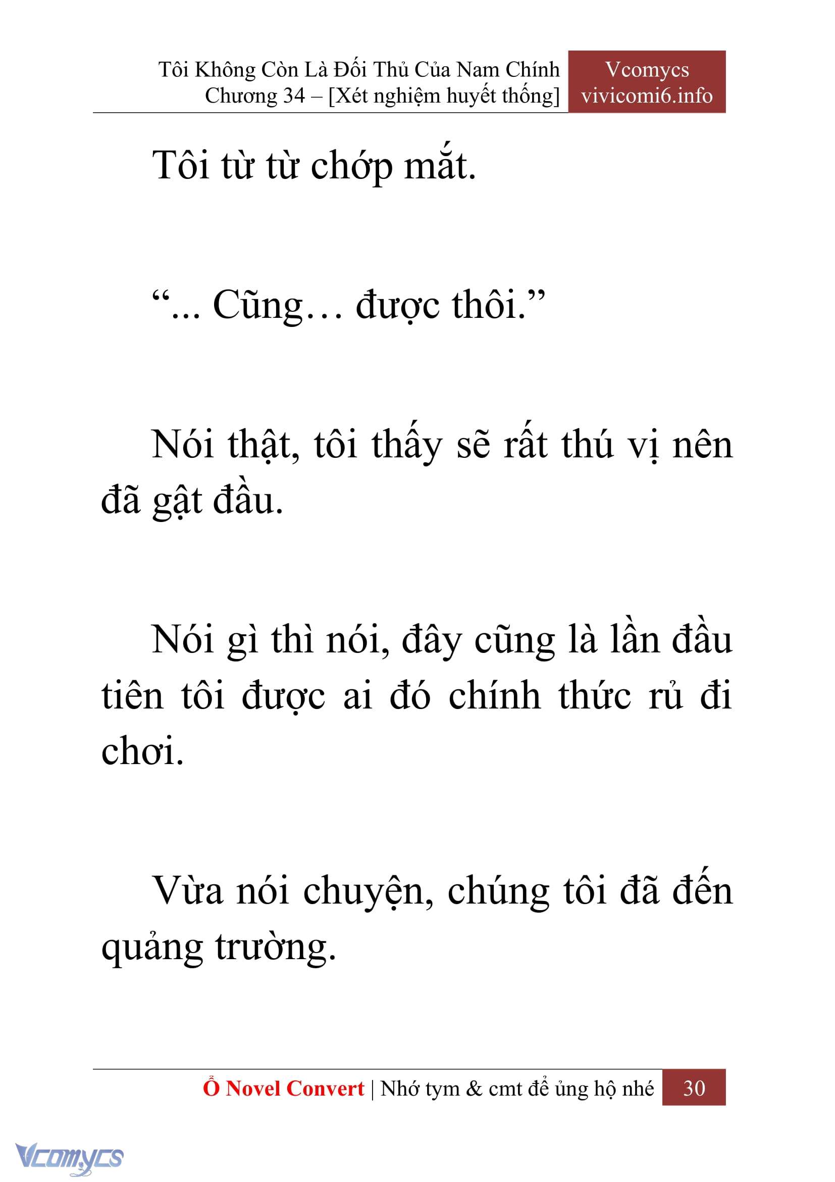 [Novel] Tôi Không Còn Là Đối Thủ Của Nam Chính Chap 34 - Trang 2