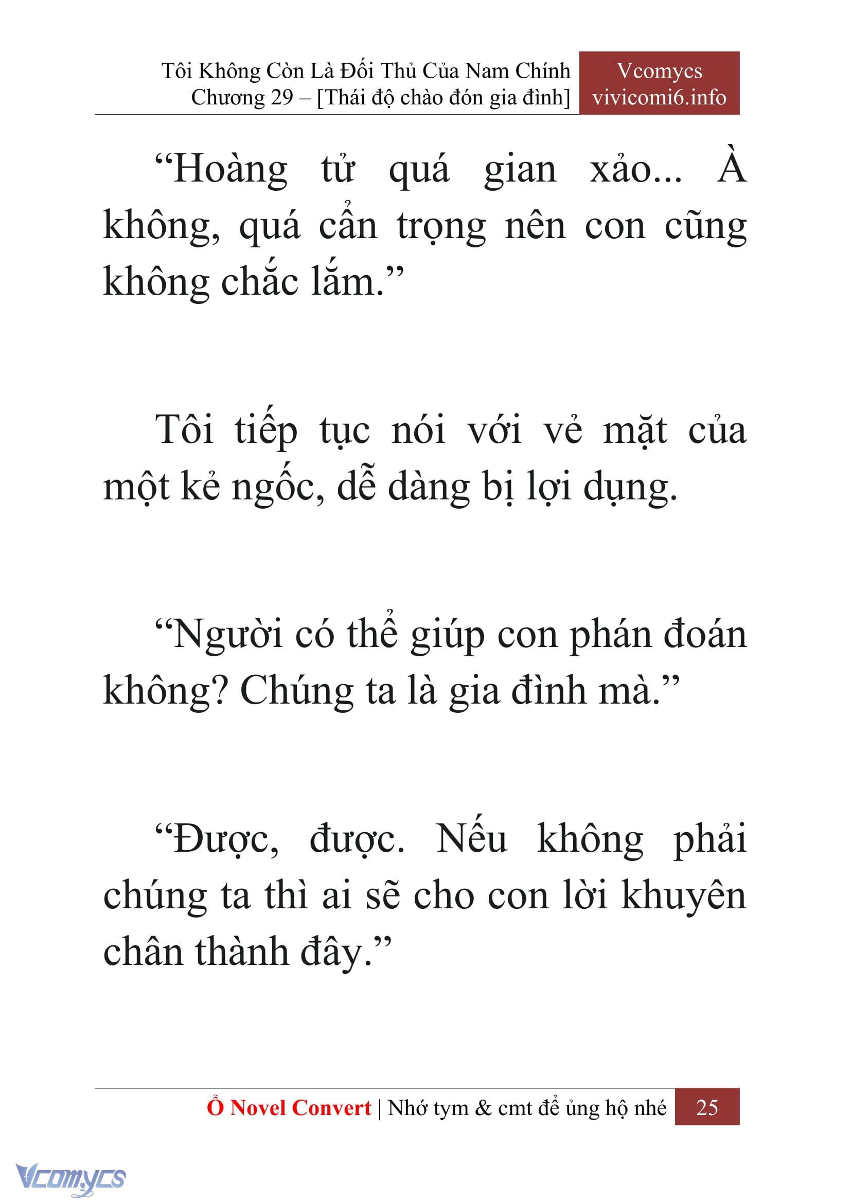 [Novel] Tôi Không Còn Là Đối Thủ Của Nam Chính Chap 29 - Trang 2
