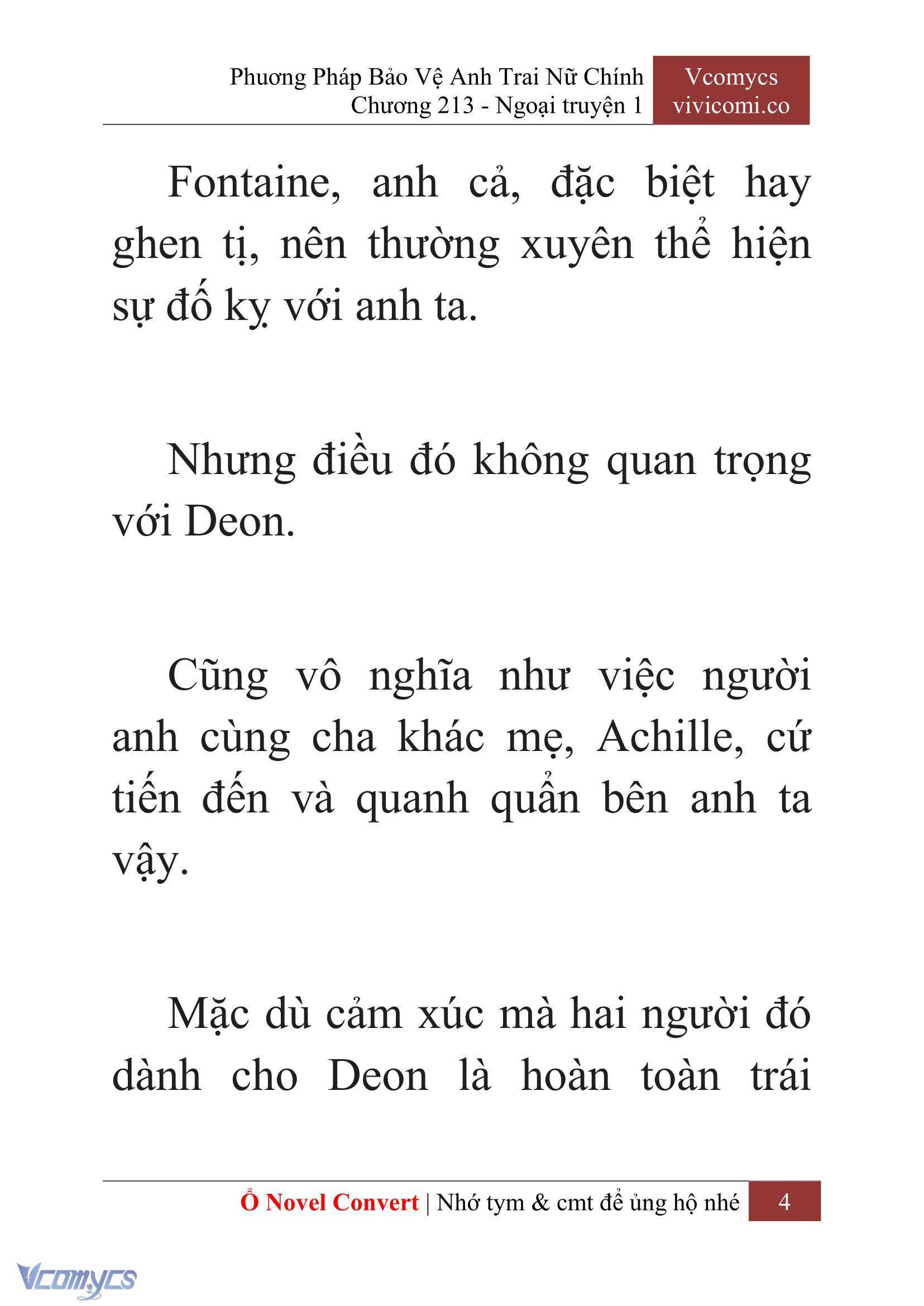 [Novel] Phương Pháp Bảo Vệ Anh Trai Nữ Chính Chap 213 - Trang 2