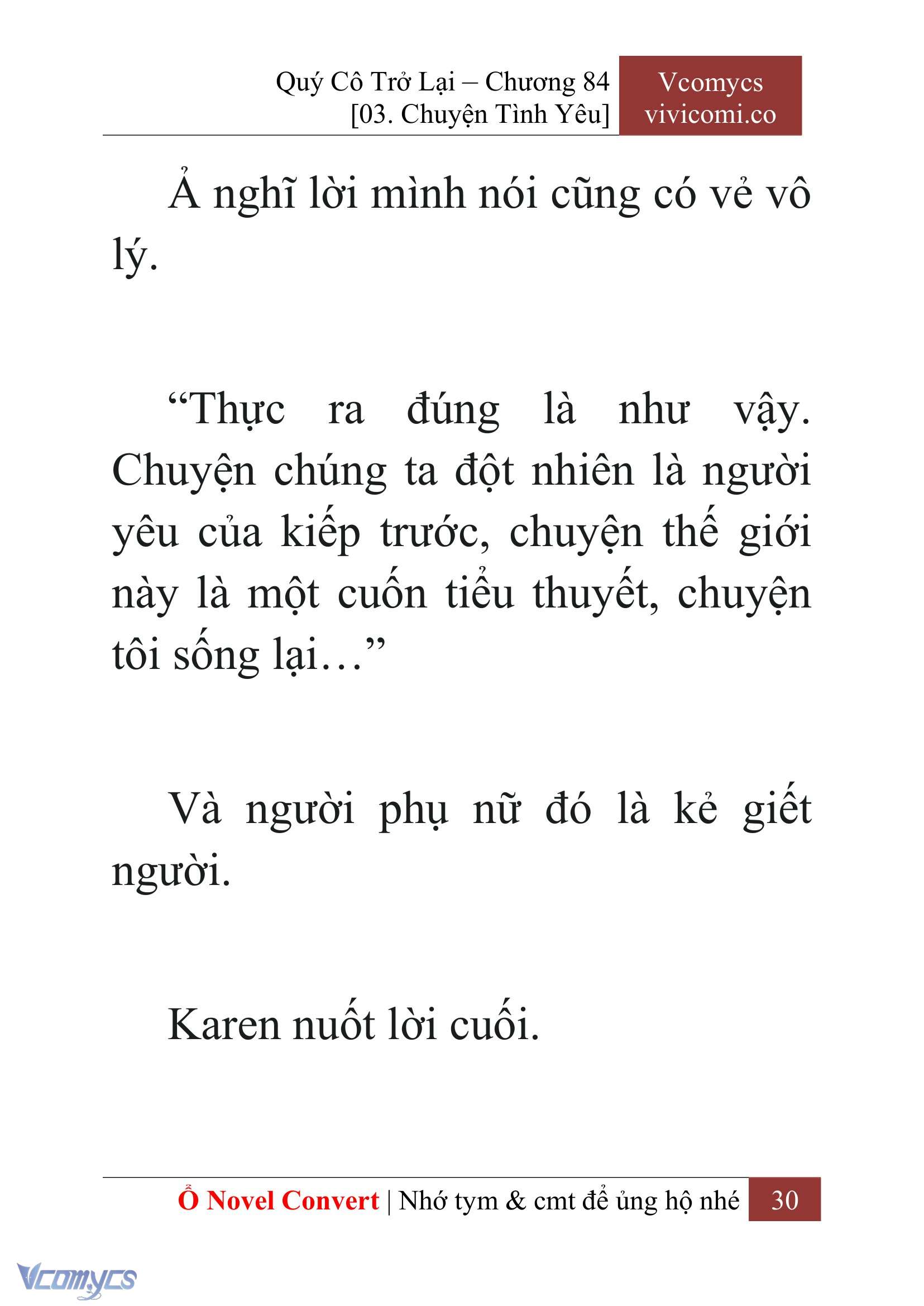 [Novel] Quý Cô Trở Lại Chap 84 - Trang 2