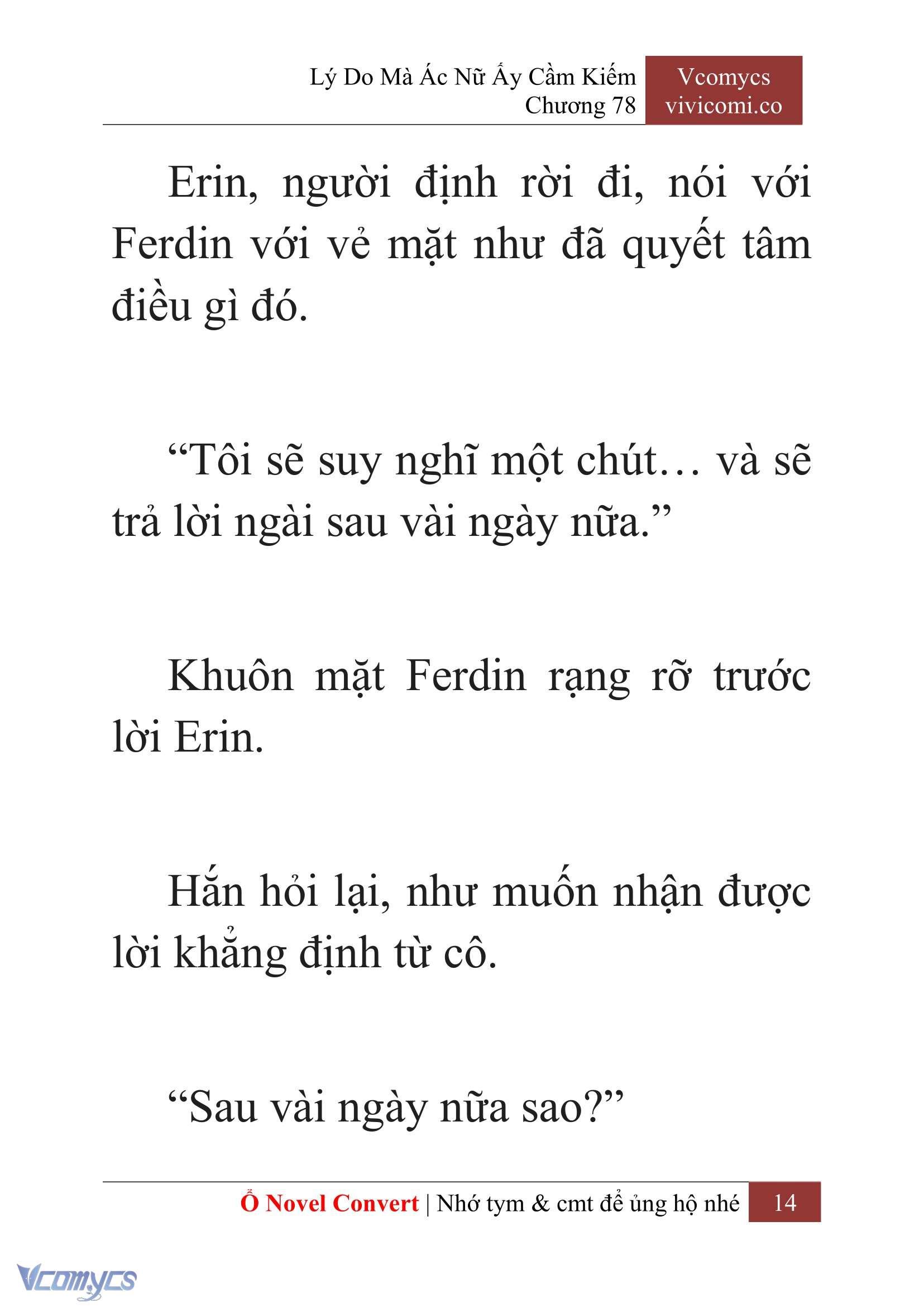 [Novel] Lý Do Mà Ác Nữ Ấy Cầm Kiếm Chap 78 - Trang 2