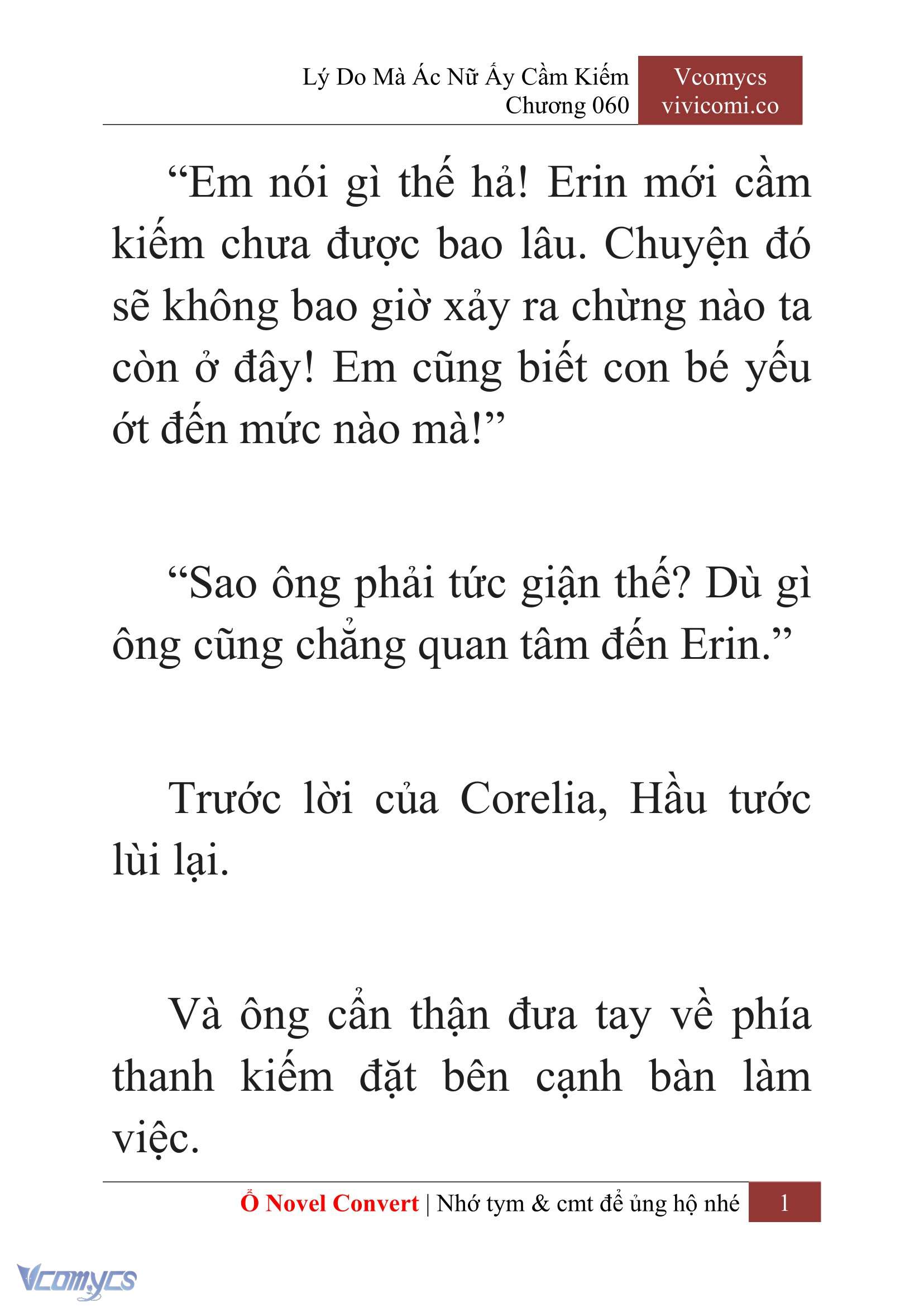 [Novel] Lý Do Mà Ác Nữ Ấy Cầm Kiếm Chap 60 - Trang 2