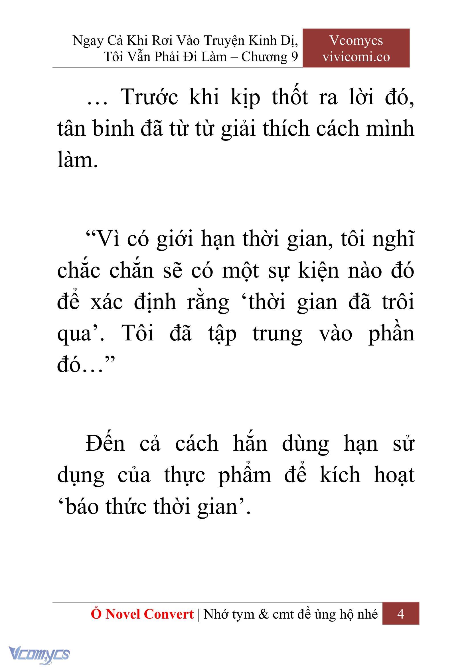 [Novel] Ngay Cả Khi Rơi Vào Truyện Kinh Dị, Tôi Vẫn Phải Đi Làm Chap 9 - Trang 2