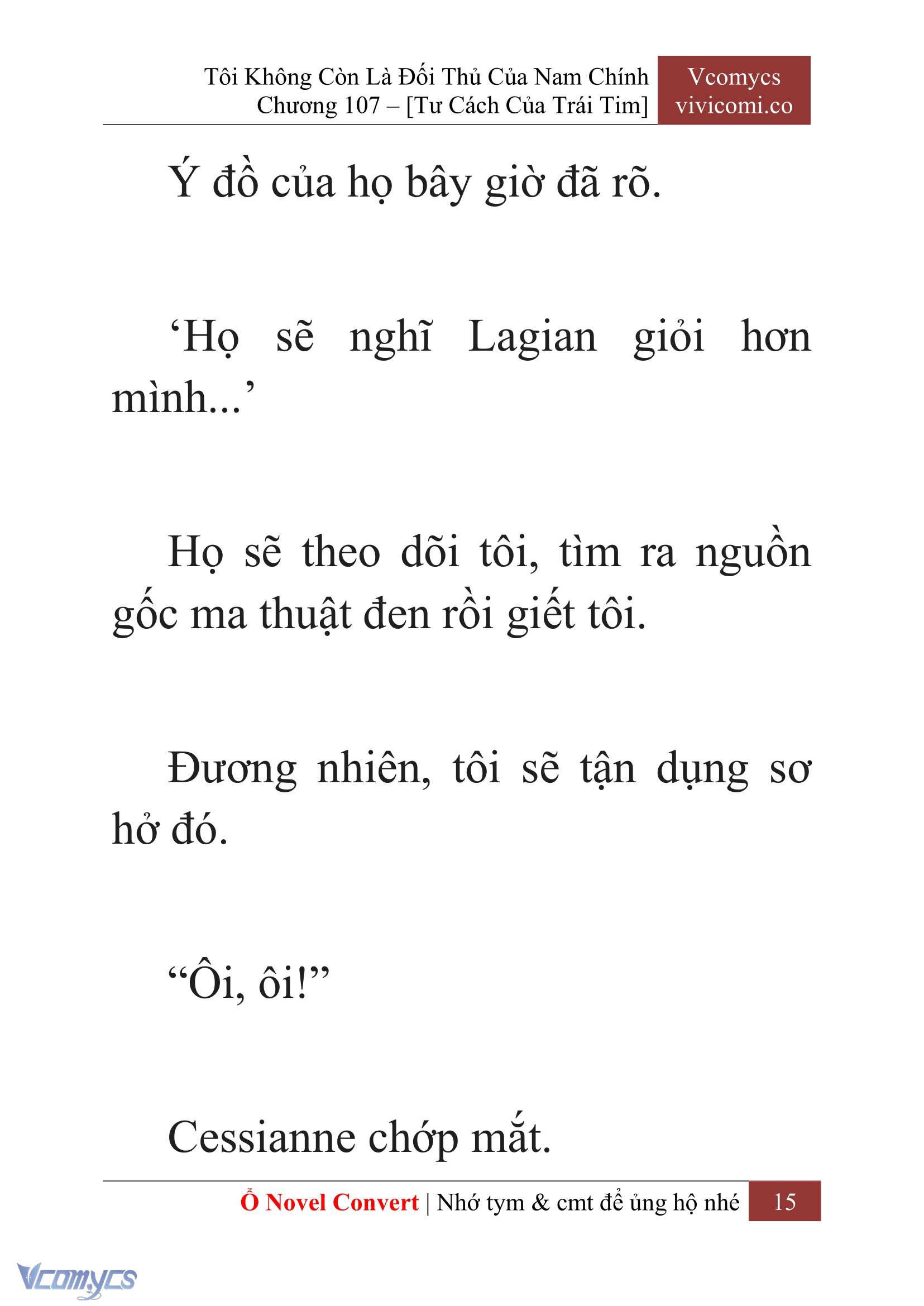 [Novel] Tôi Không Còn Là Đối Thủ Của Nam Chính Chap 107 - Trang 2