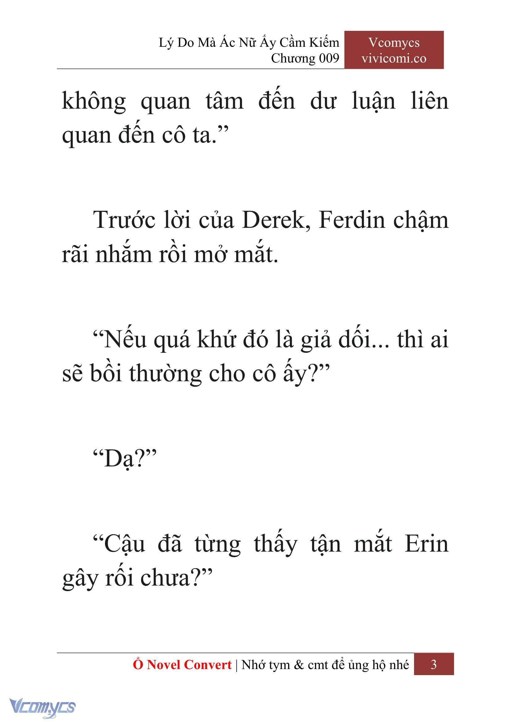 [Novel] Lý Do Mà Ác Nữ Ấy Cầm Kiếm Chap 9 - Trang 2