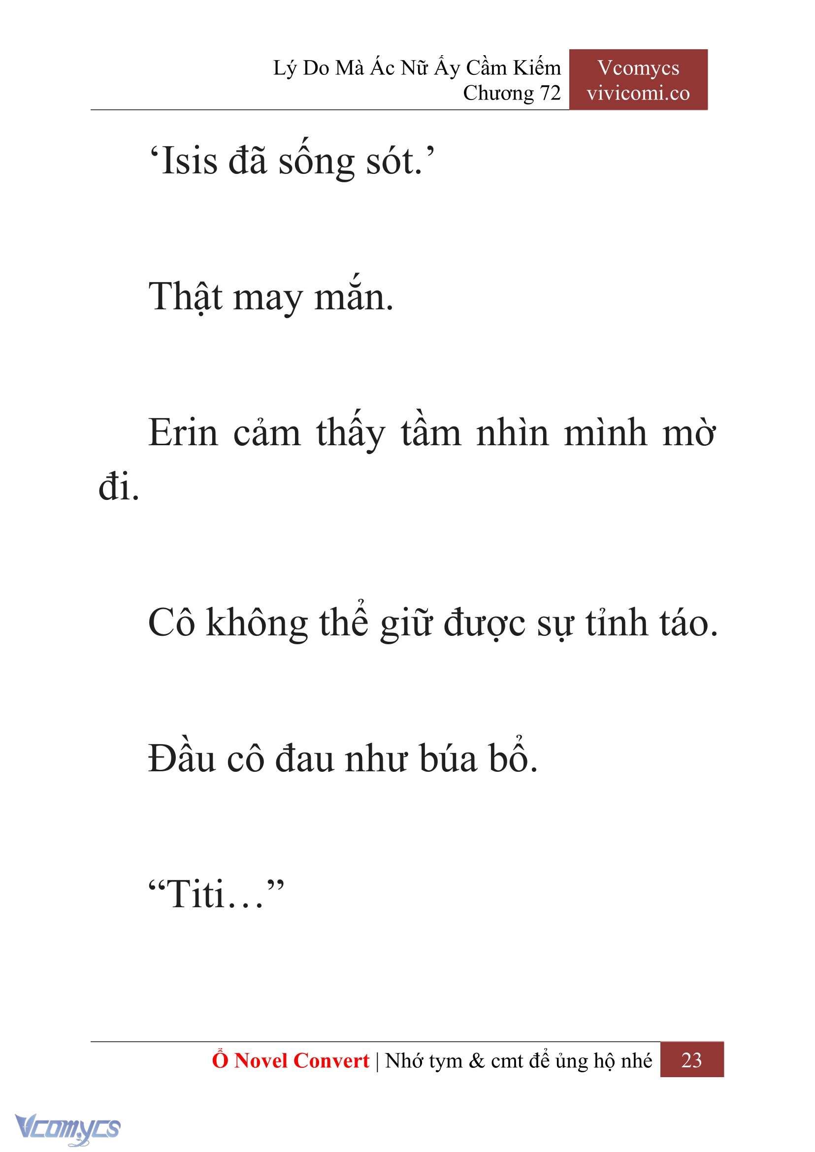 [Novel] Lý Do Mà Ác Nữ Ấy Cầm Kiếm Chap 72 - Trang 2