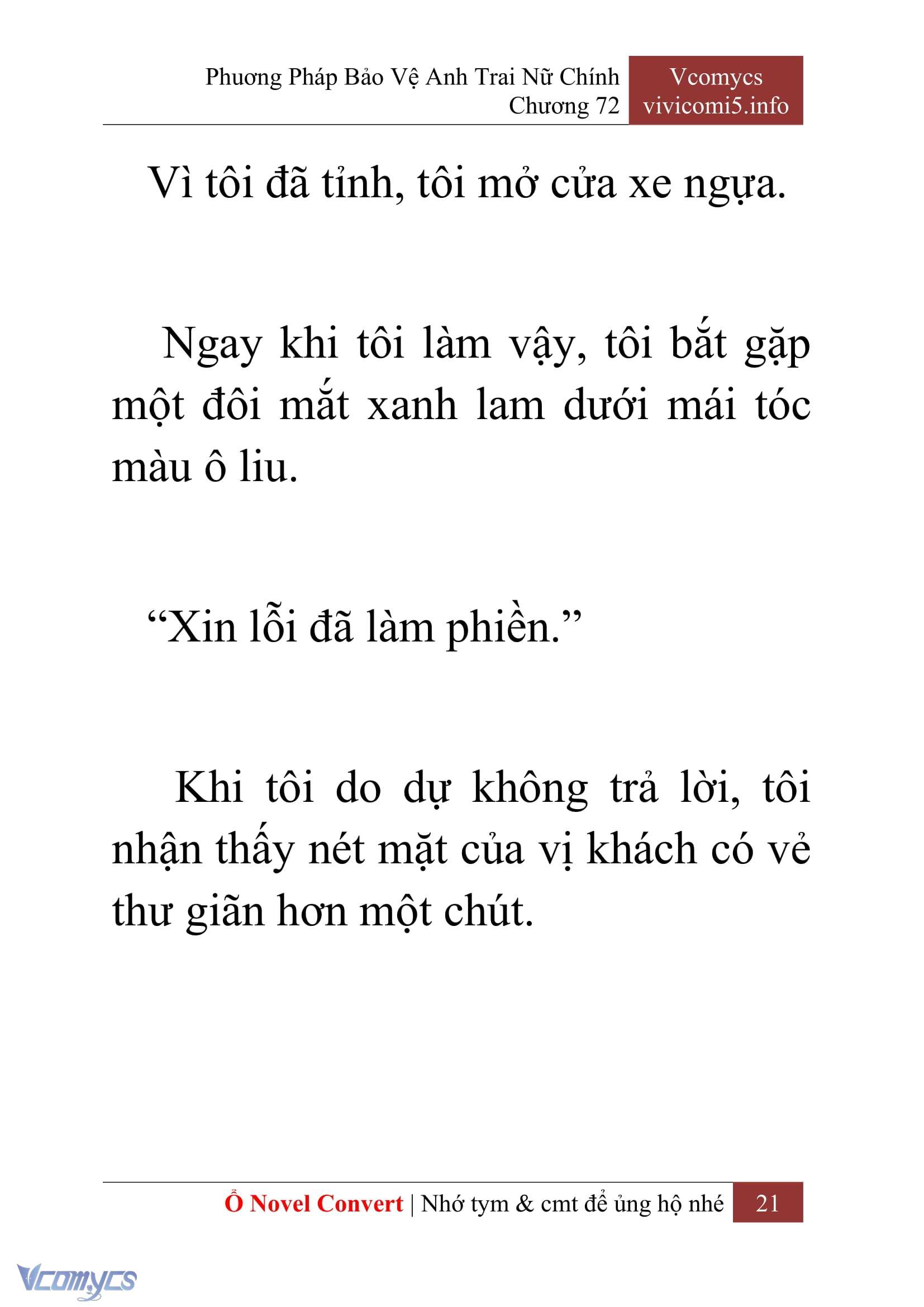 [Novel] Phương Pháp Bảo Vệ Anh Trai Nữ Chính Chap 72 - Trang 2
