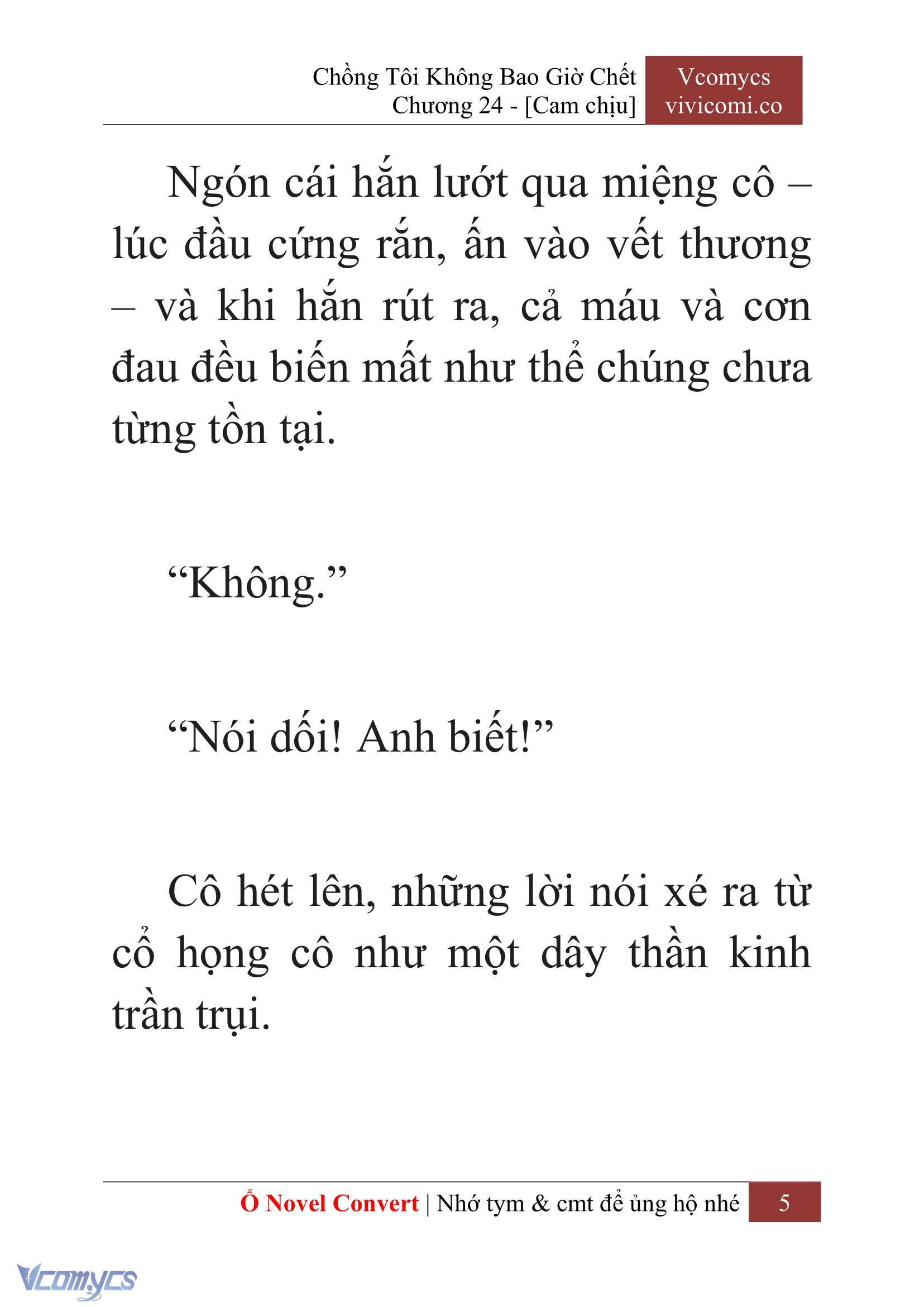 [Novel] Chồng Tôi Không Bao Giờ Chết Chap 24 - Trang 2
