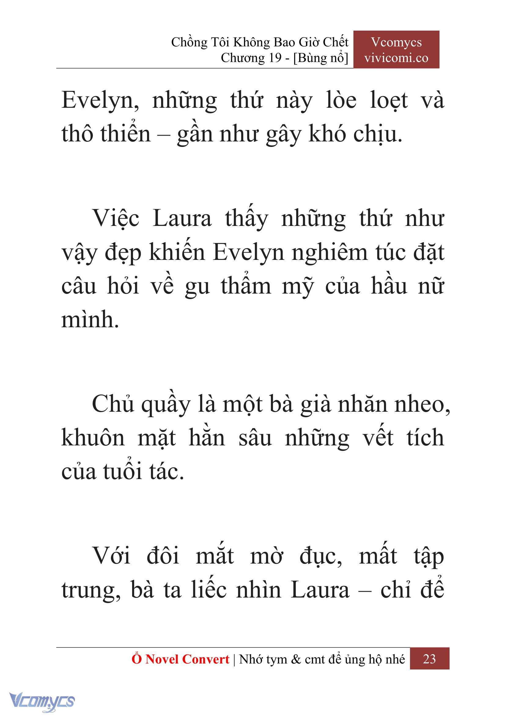[Novel] Chồng Tôi Không Bao Giờ Chết Chap 19 - Trang 2