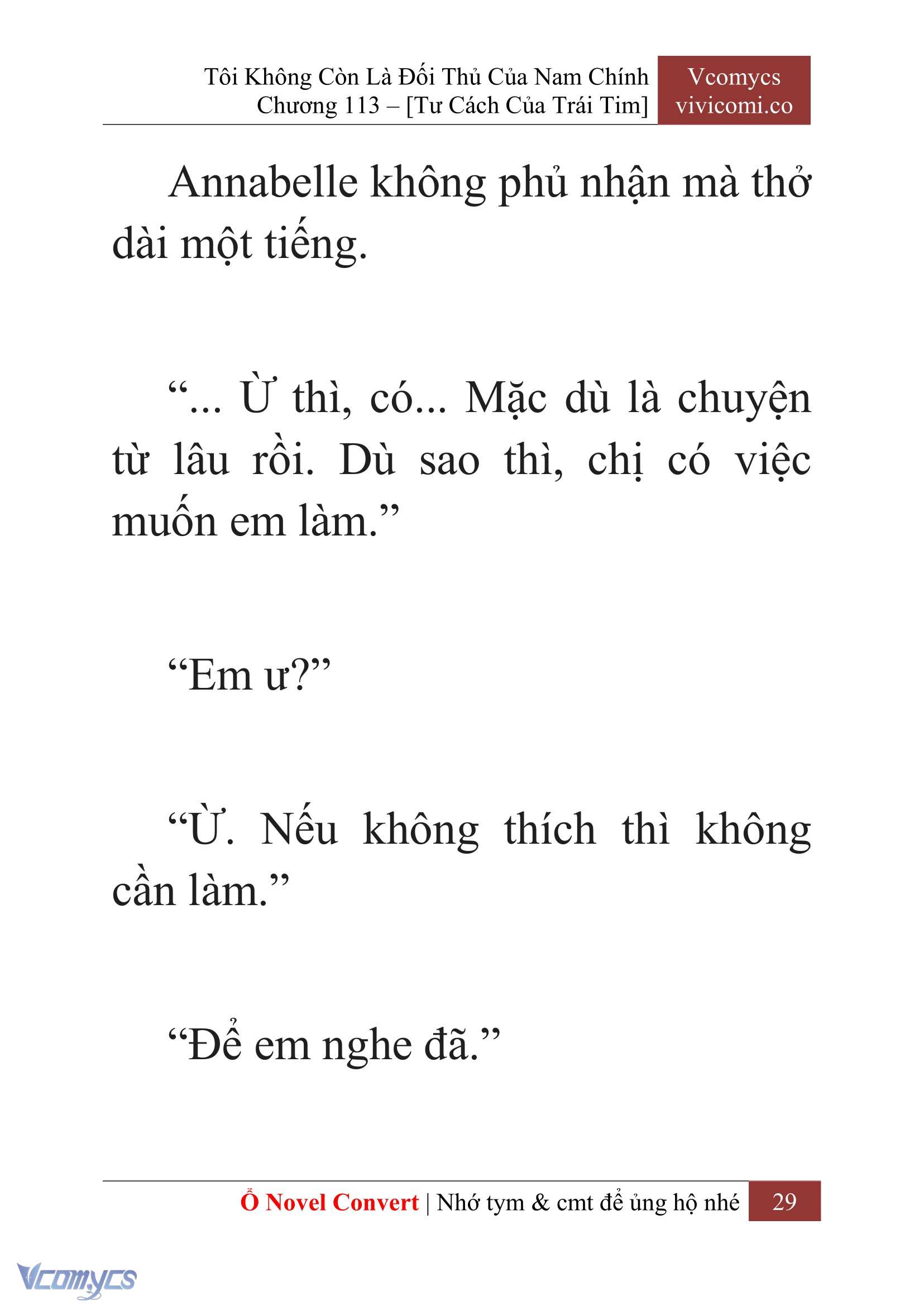 [Novel] Tôi Không Còn Là Đối Thủ Của Nam Chính Chap 113 - Trang 2