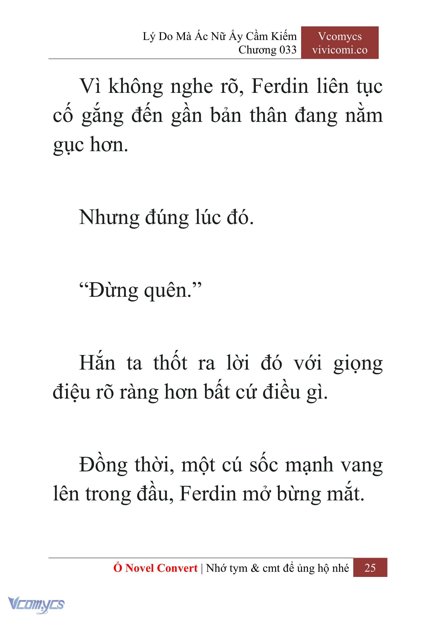 [Novel] Lý Do Mà Ác Nữ Ấy Cầm Kiếm Chap 33 - Trang 2