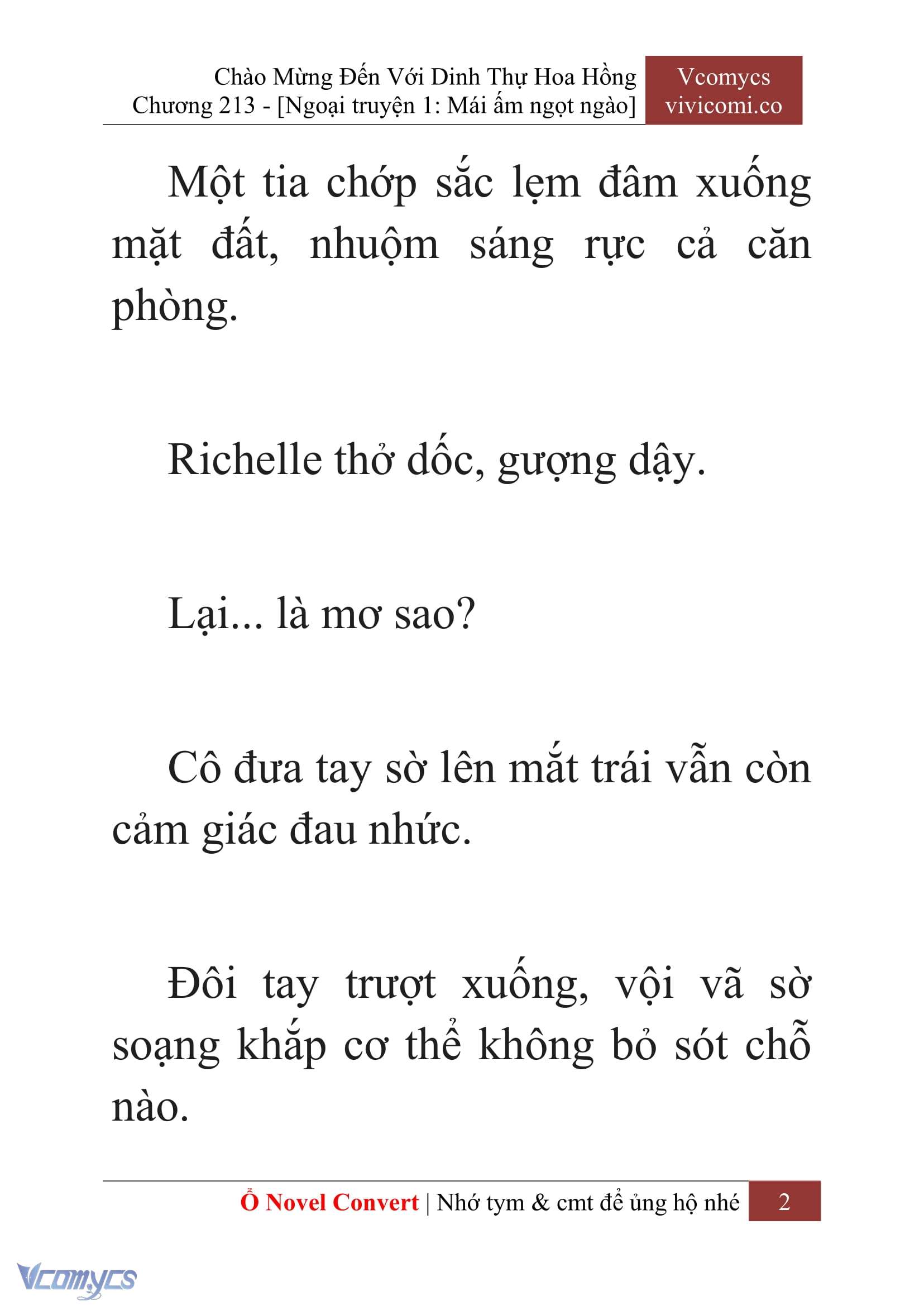 [Novel] Chào Mừng Đến Với Dinh Thự Hoa Hồng Chap 213 - Trang 2