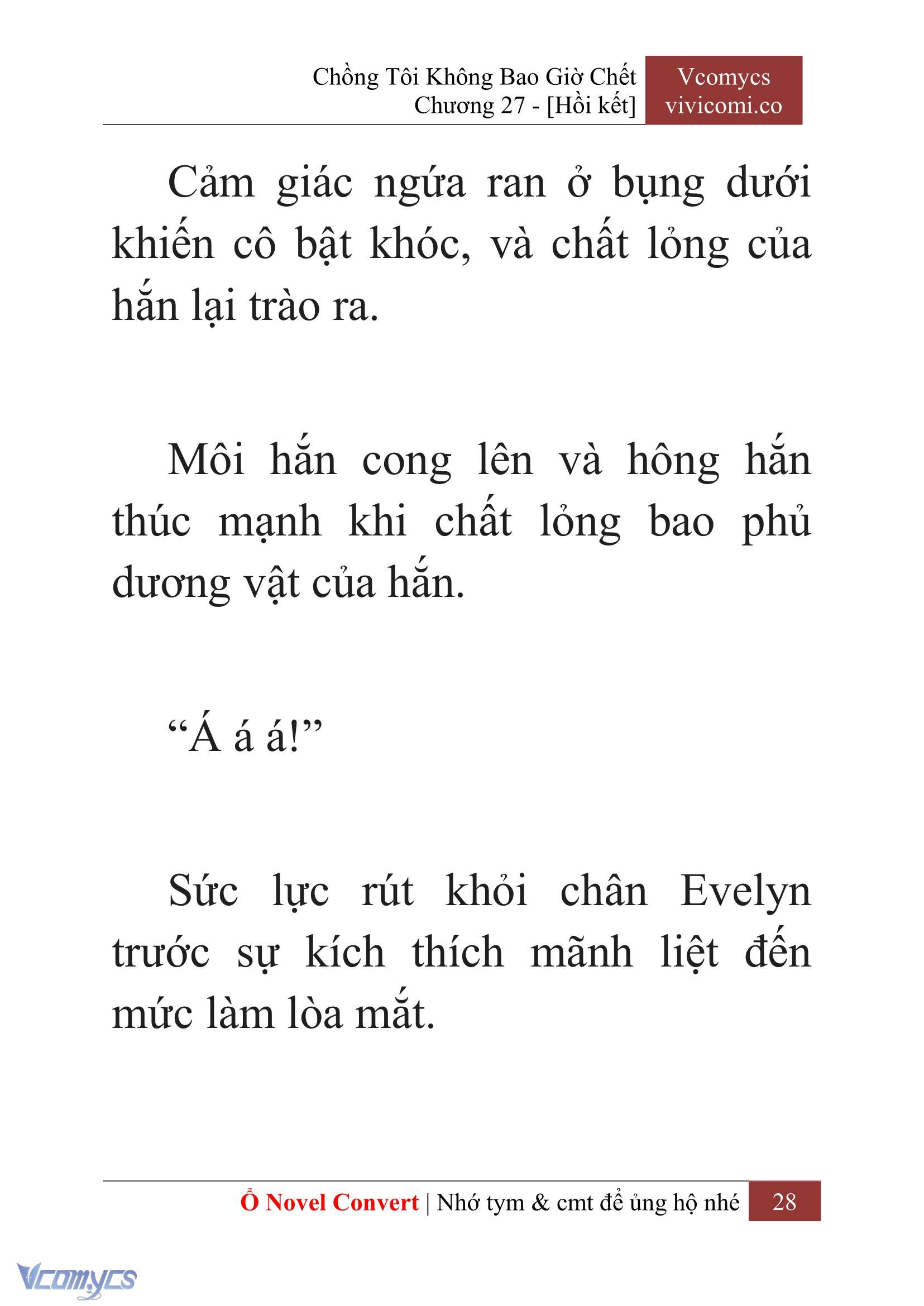 [Novel] Chồng Tôi Không Bao Giờ Chết Chap 27 - Trang 2