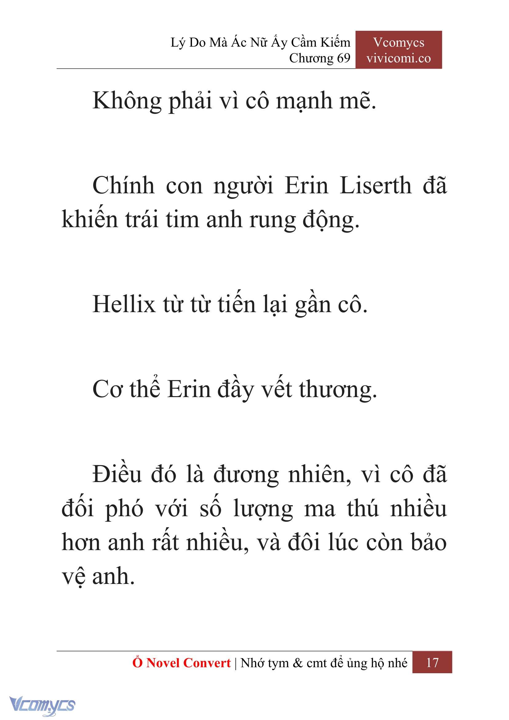 [Novel] Lý Do Mà Ác Nữ Ấy Cầm Kiếm Chap 69 - Next Chap 70