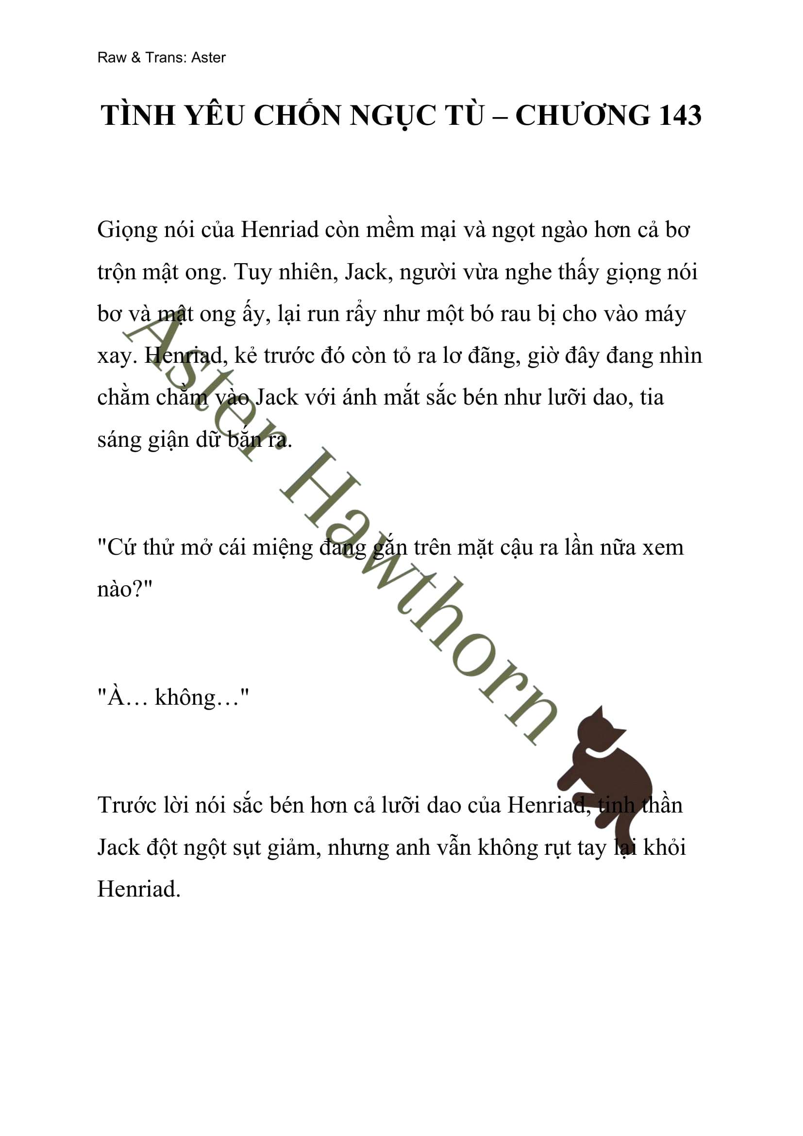 [NOVEL] Tình Yêu Chốn Ngục Tù Chap 143 - Trang 2