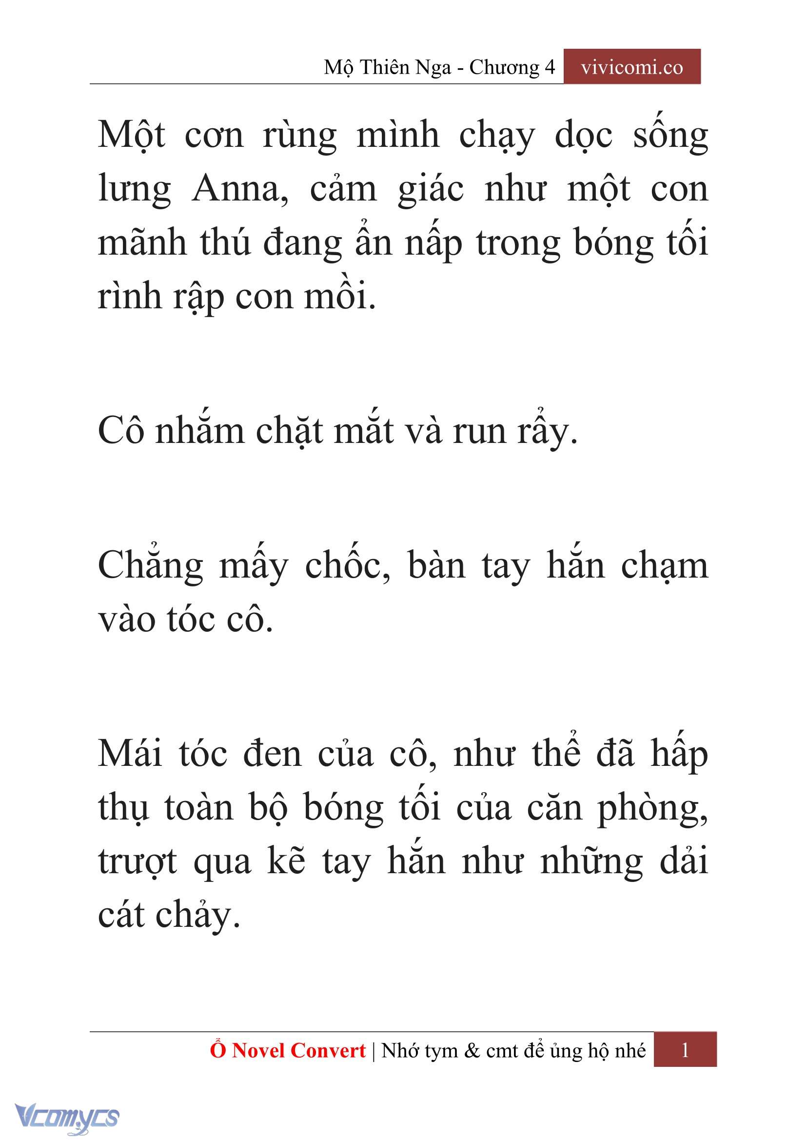 [Novel] Mộ Thiên Nga Chap 4 - Trang 2