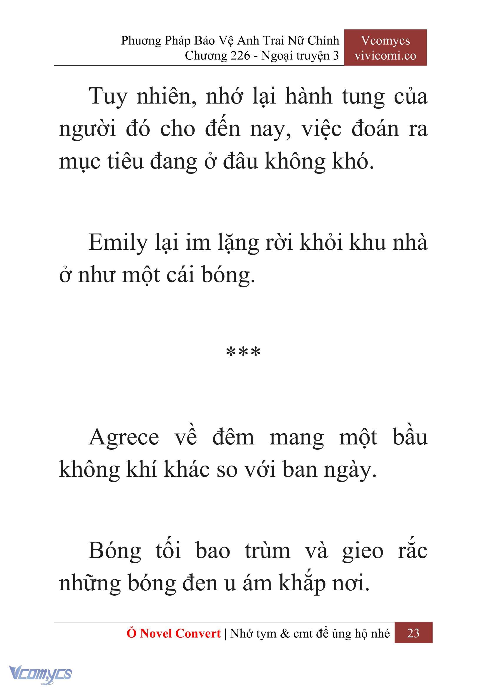 [Novel] Phương Pháp Bảo Vệ Anh Trai Nữ Chính Chap 226 - Next Chap 227