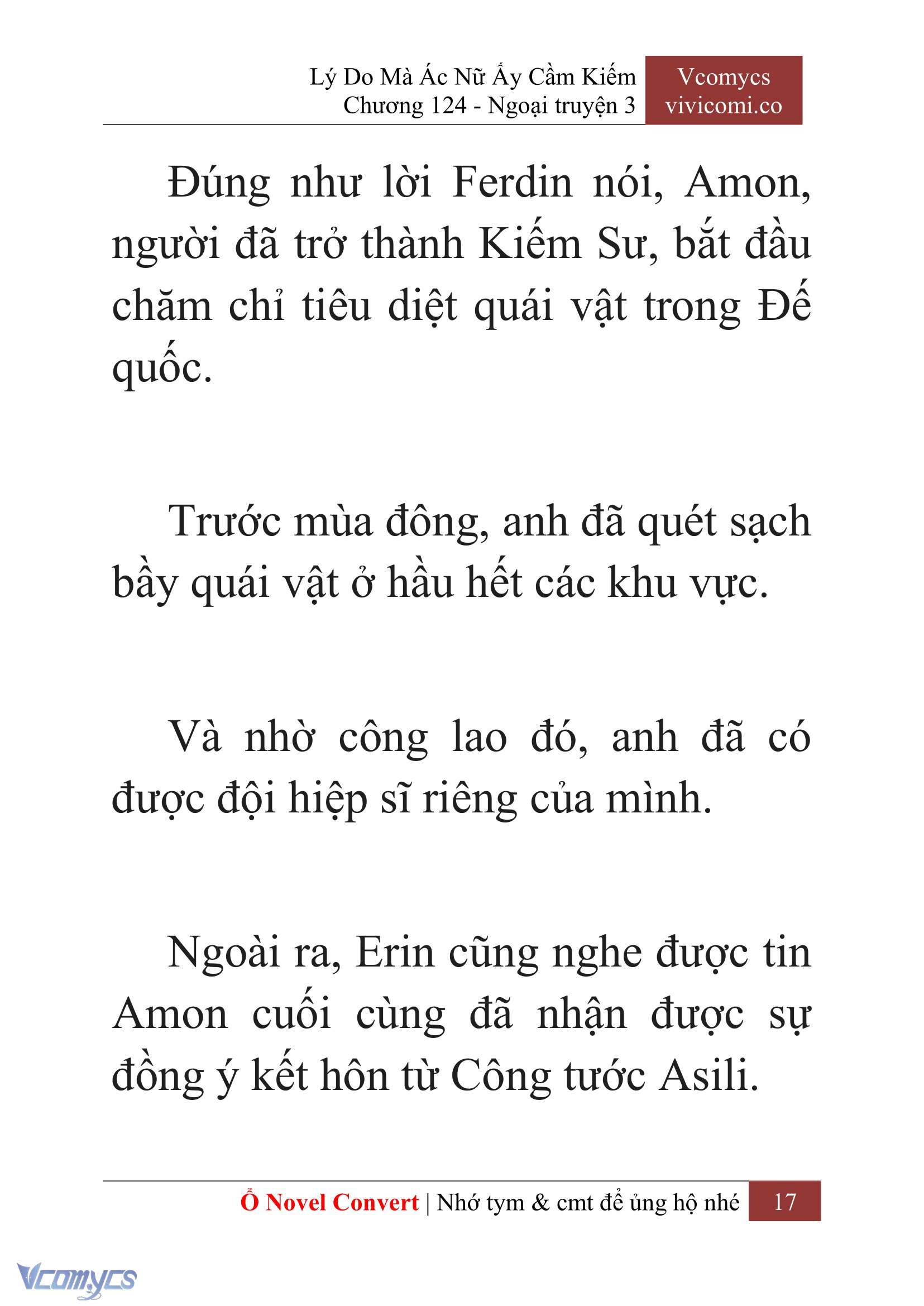 [Novel] Lý Do Mà Ác Nữ Ấy Cầm Kiếm Chap 124 - Trang 2