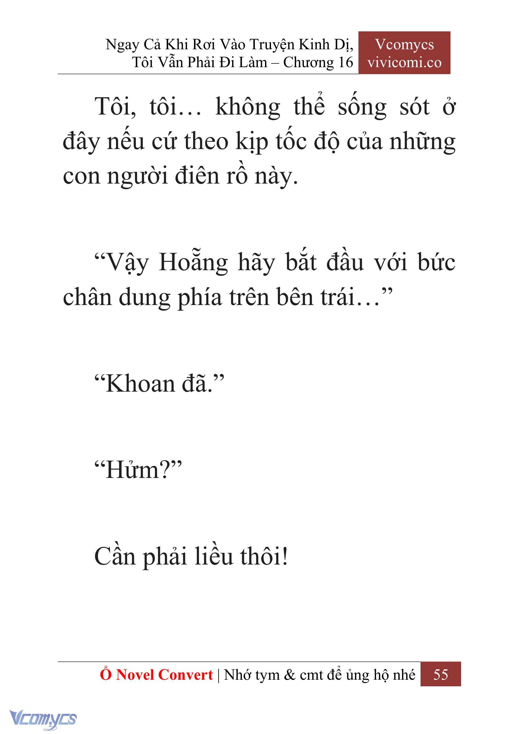 [Novel] Ngay Cả Khi Rơi Vào Truyện Kinh Dị, Tôi Vẫn Phải Đi Làm Chap 16 - Trang 2