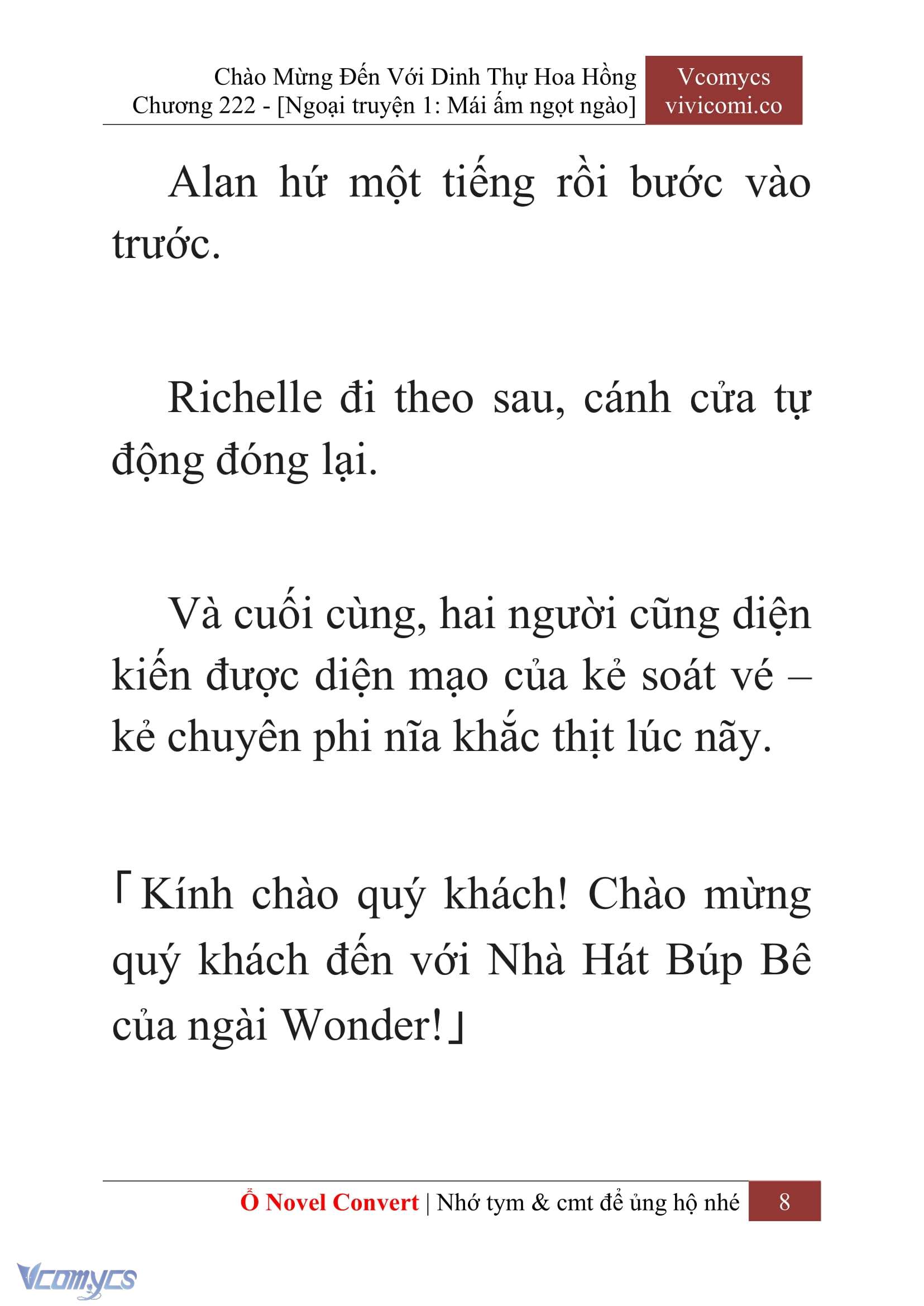 [Novel] Chào Mừng Đến Với Dinh Thự Hoa Hồng Chap 222 - Trang 2