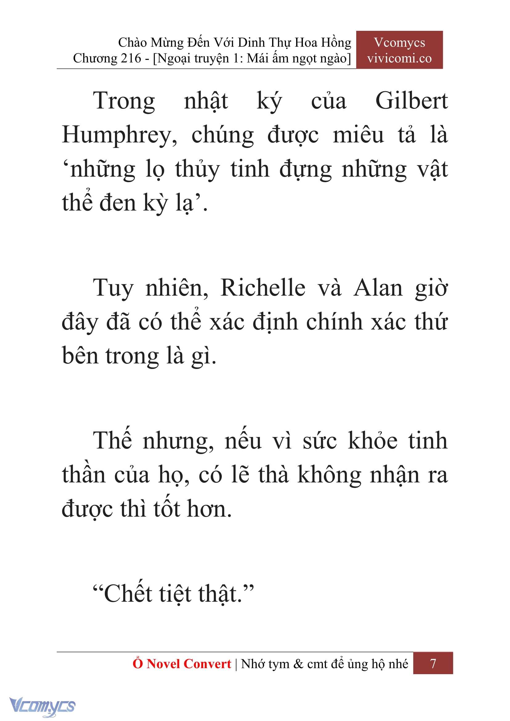 [Novel] Chào Mừng Đến Với Dinh Thự Hoa Hồng Chap 216 - Trang 2