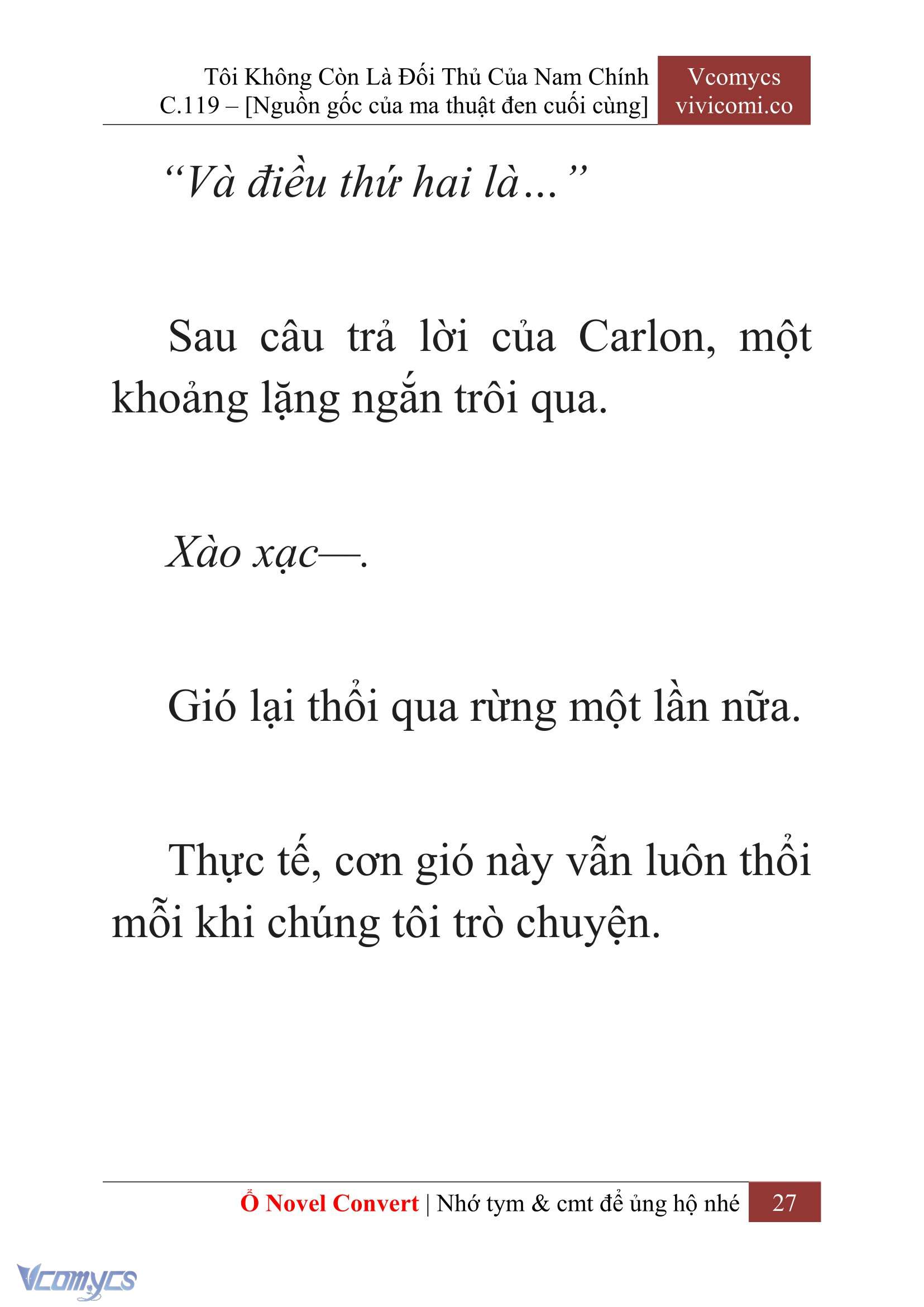 [Novel] Tôi Không Còn Là Đối Thủ Của Nam Chính Chap 119 - Trang 2