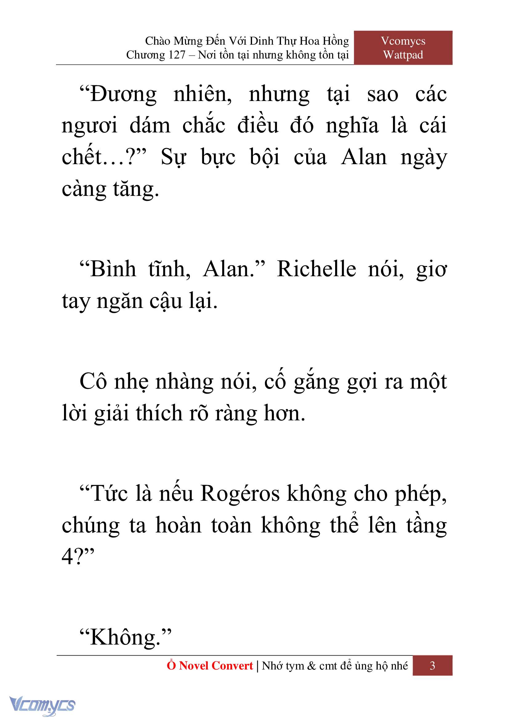 [Novel] Chào Mừng Đến Với Dinh Thự Hoa Hồng Chap 127 - Trang 2