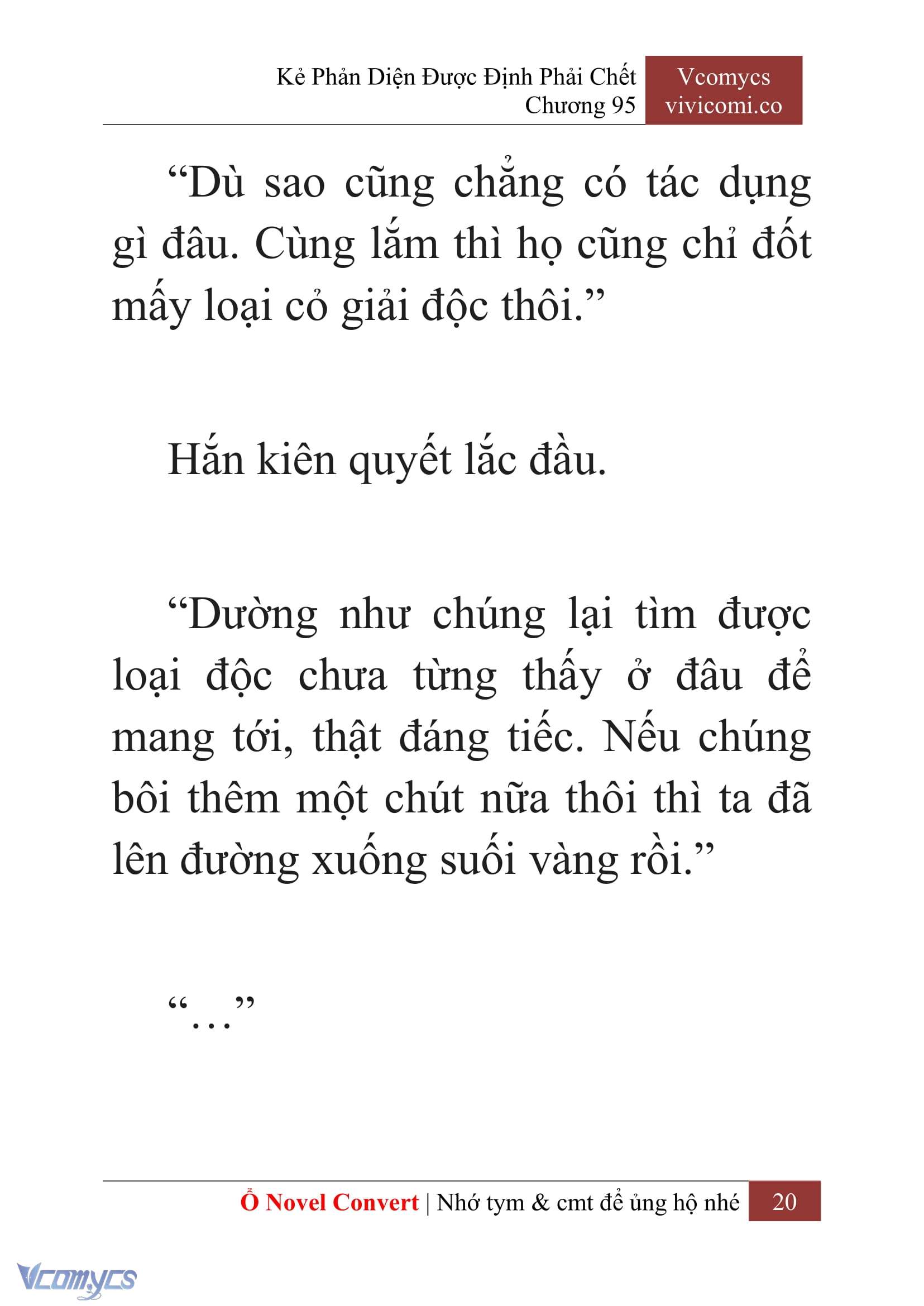 [Novel] Kẻ Phản Diện Được Định Phải Chết Chap 95 - Trang 2