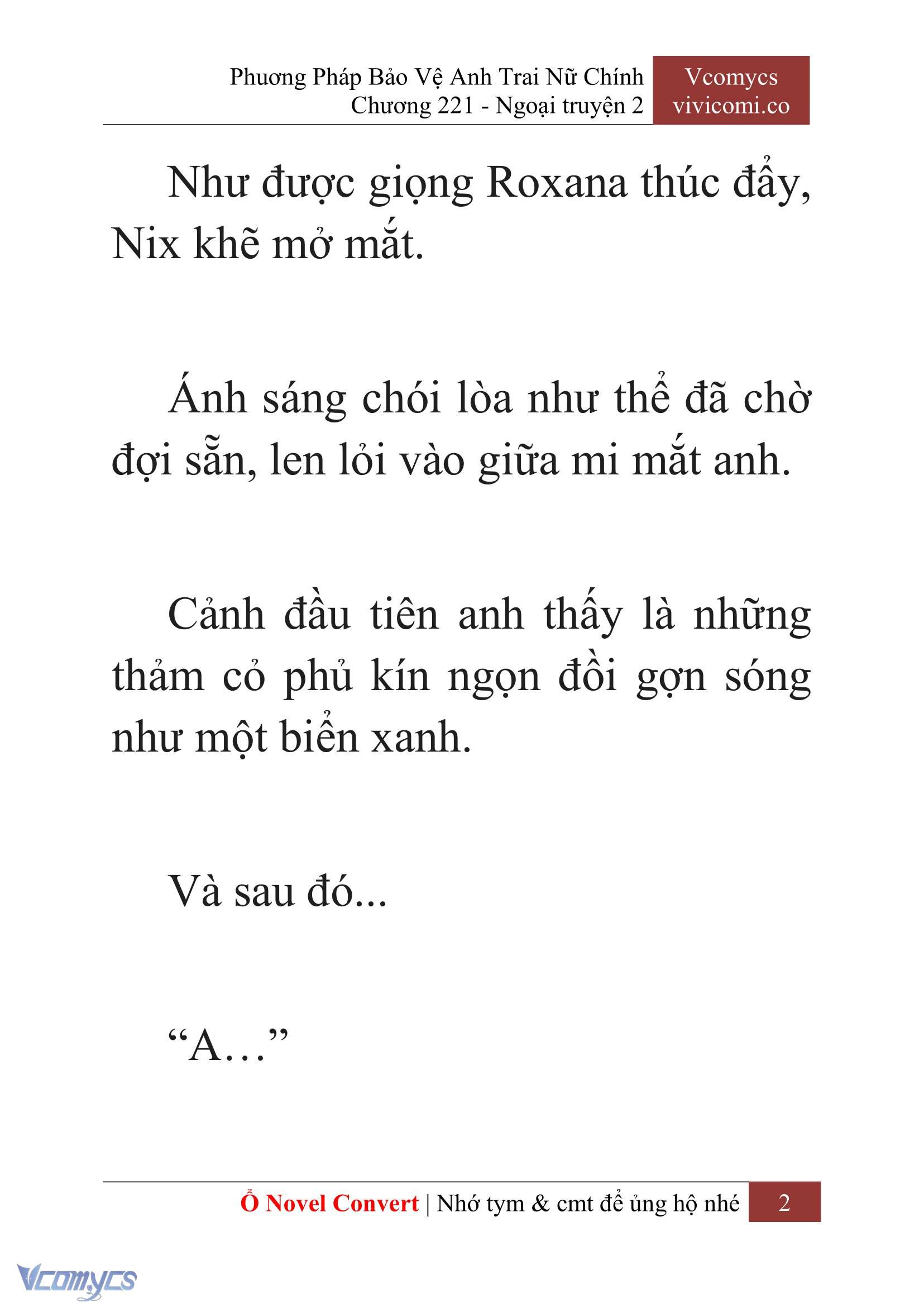 [Novel] Phương Pháp Bảo Vệ Anh Trai Nữ Chính Chap 221 - Trang 2