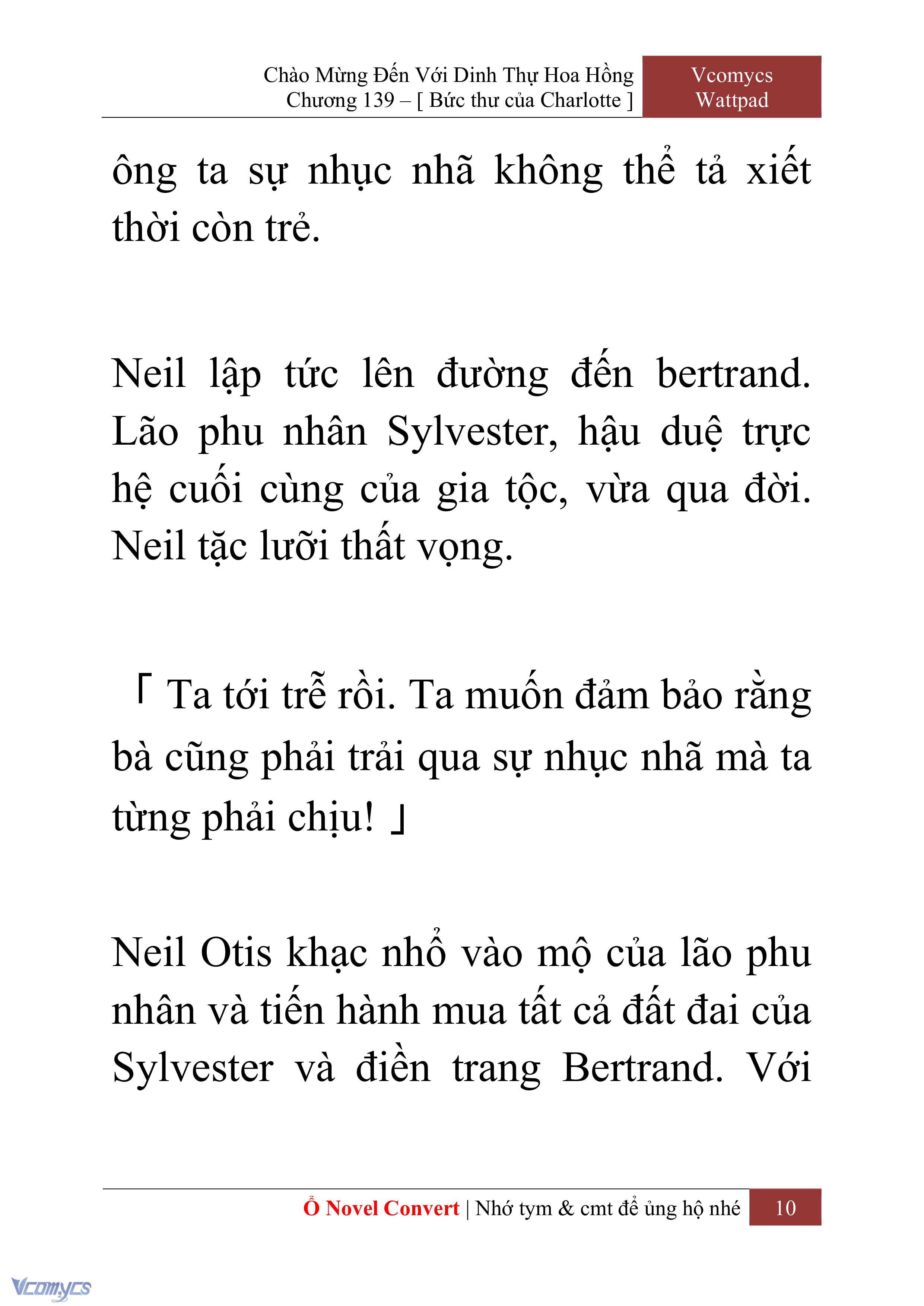 [Novel] Chào Mừng Đến Với Dinh Thự Hoa Hồng Chap 139 - Trang 2